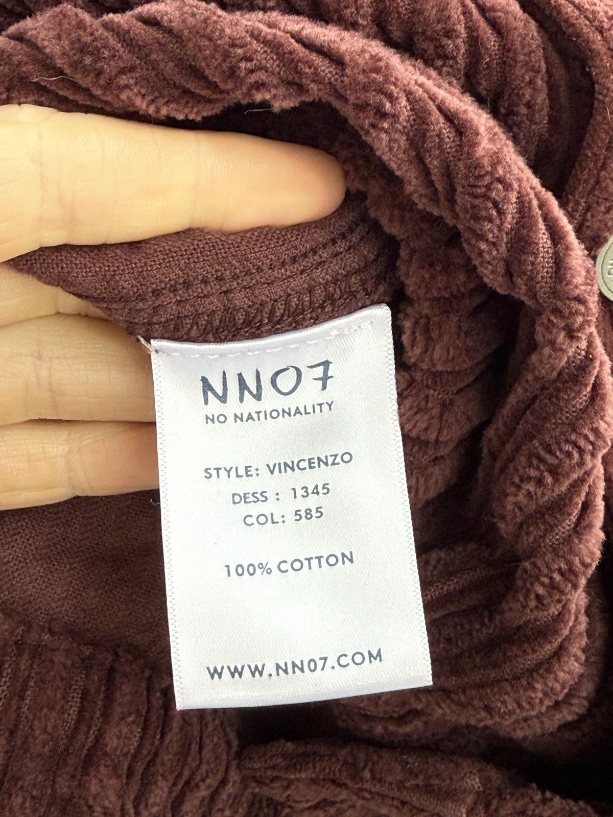 NN07 NN07 - Vincenzo Cotton-Corduroy Jacket - Men - Burgundy Size US S / EU 44-46 / 1 - 5 Thumbnail