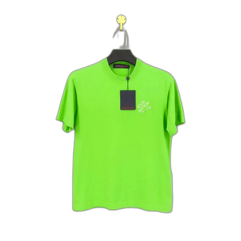 Louis Vuitton louis vuitton green embroidered logo t-shirt Size US XXS / EU 40 - 1 Thumbnail