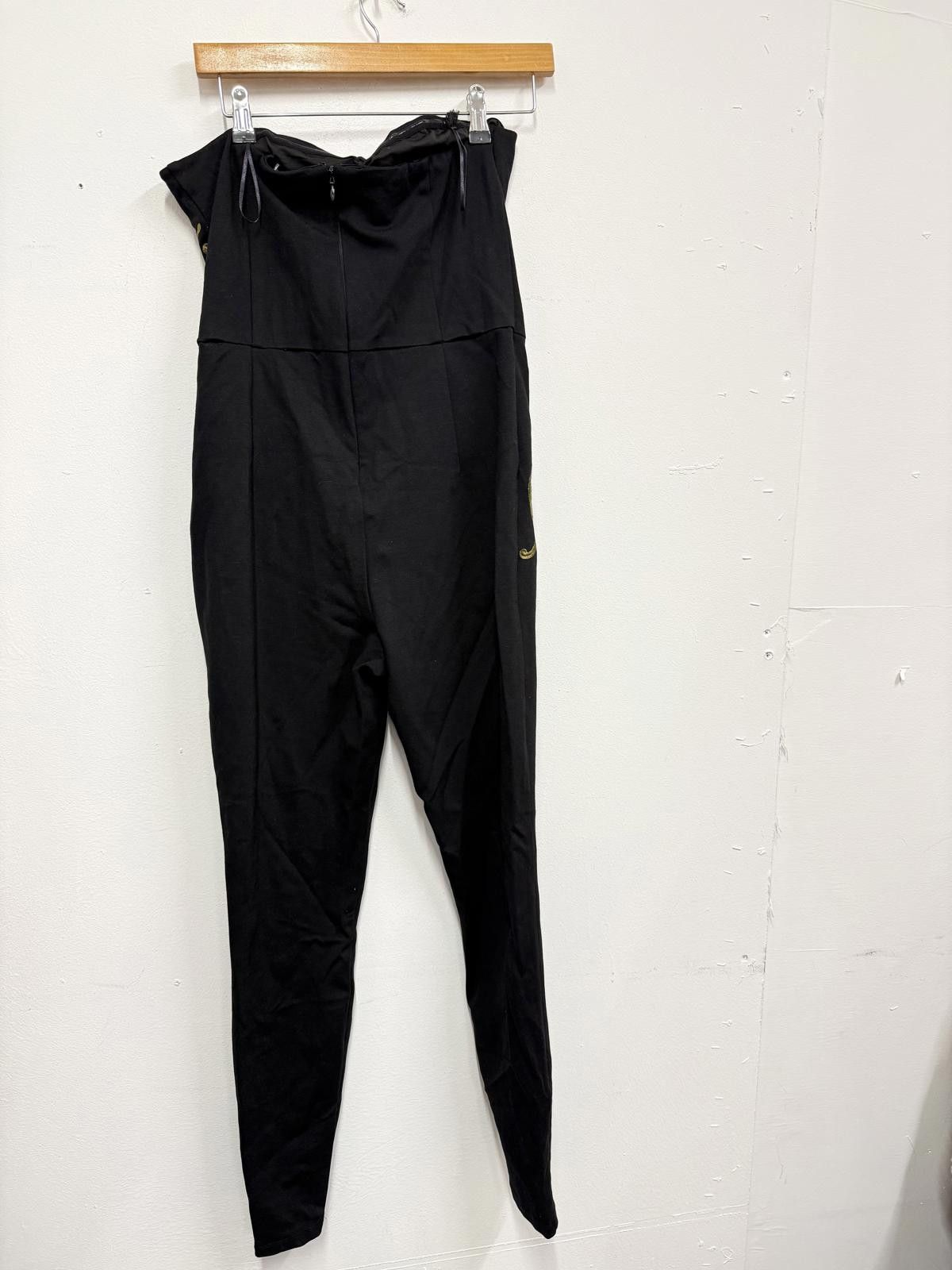 Guess Guess Black Strapless Jumpsuit with Gold Embroidery Size M Size 32" / US 10 / IT 46 - 4 Thumbnail