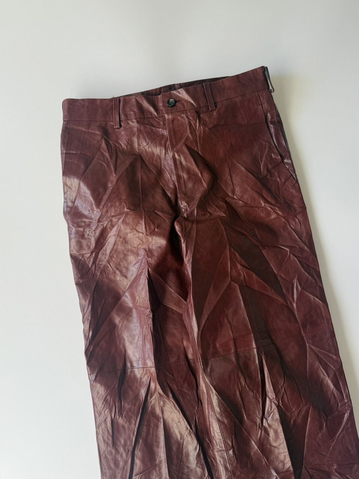 Comme des Garcons 1998 Comme des Garcons Homme Leather Pants Size US 30 / EU 46 - 5 Thumbnail