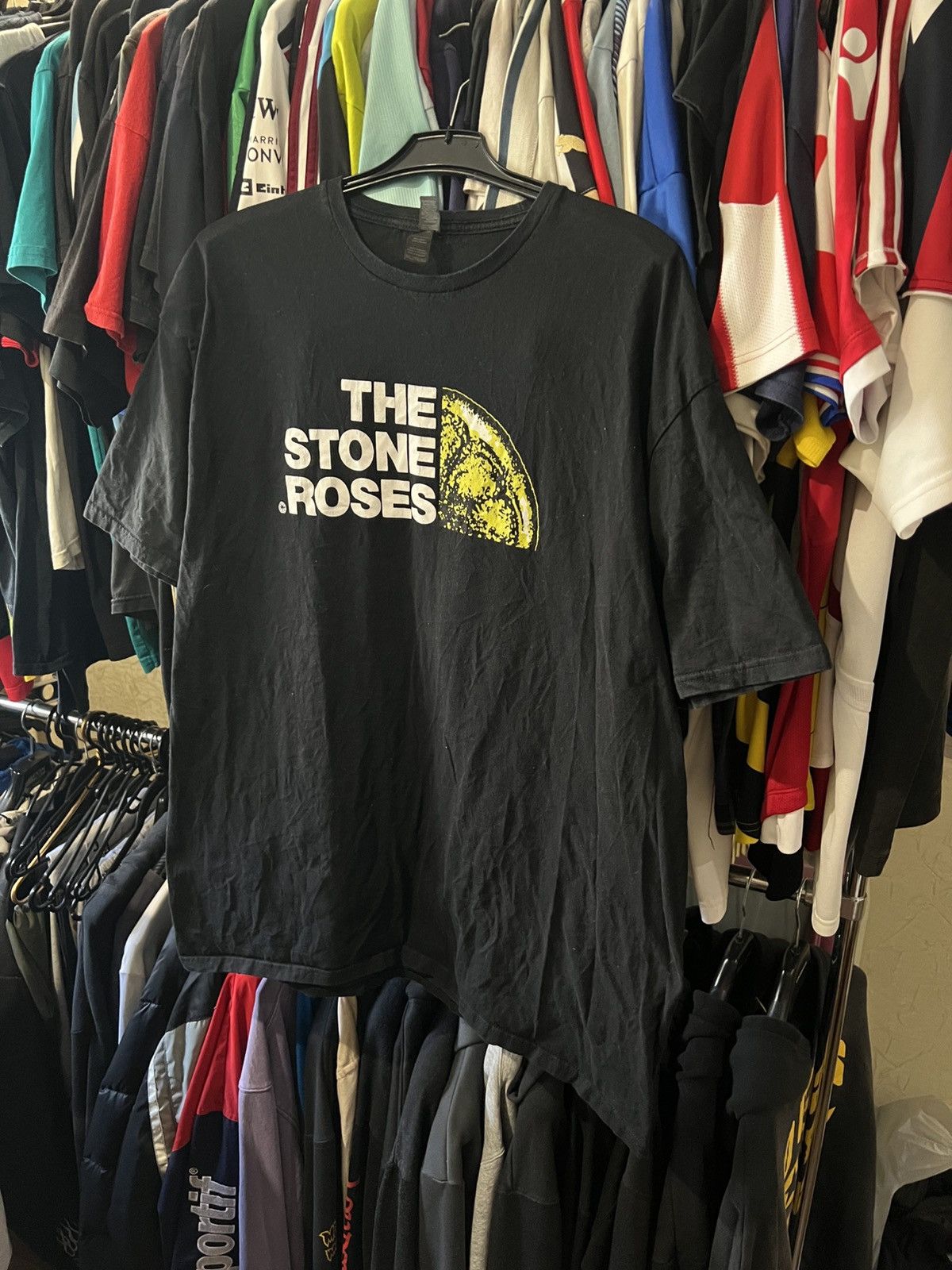 Band Tees × Vintage VINTAGE THE STONE ROSES TSR AOP LEMON BIG LOGO T SHIRT Size US XXL / EU 58 / 5 - 1 Thumbnail
