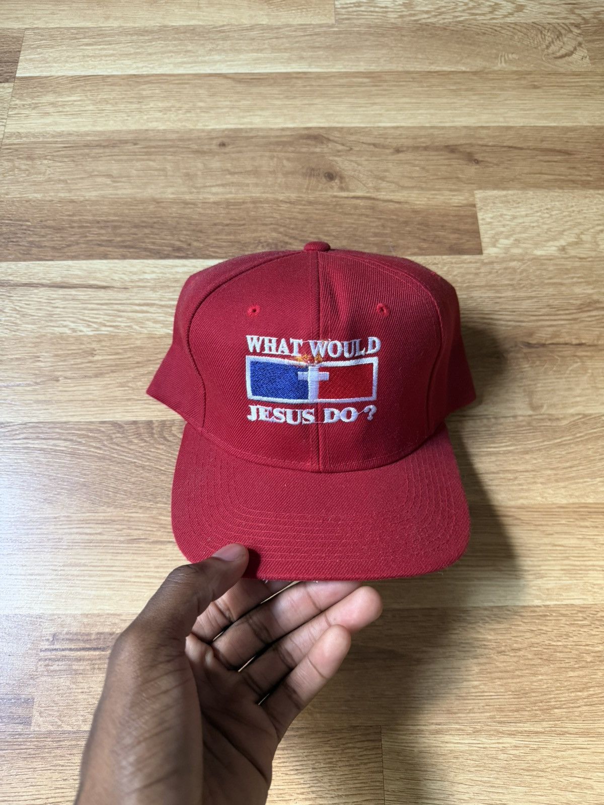 Vintage vintage what would jesus do snapback Size ONE SIZE - 1 Thumbnail