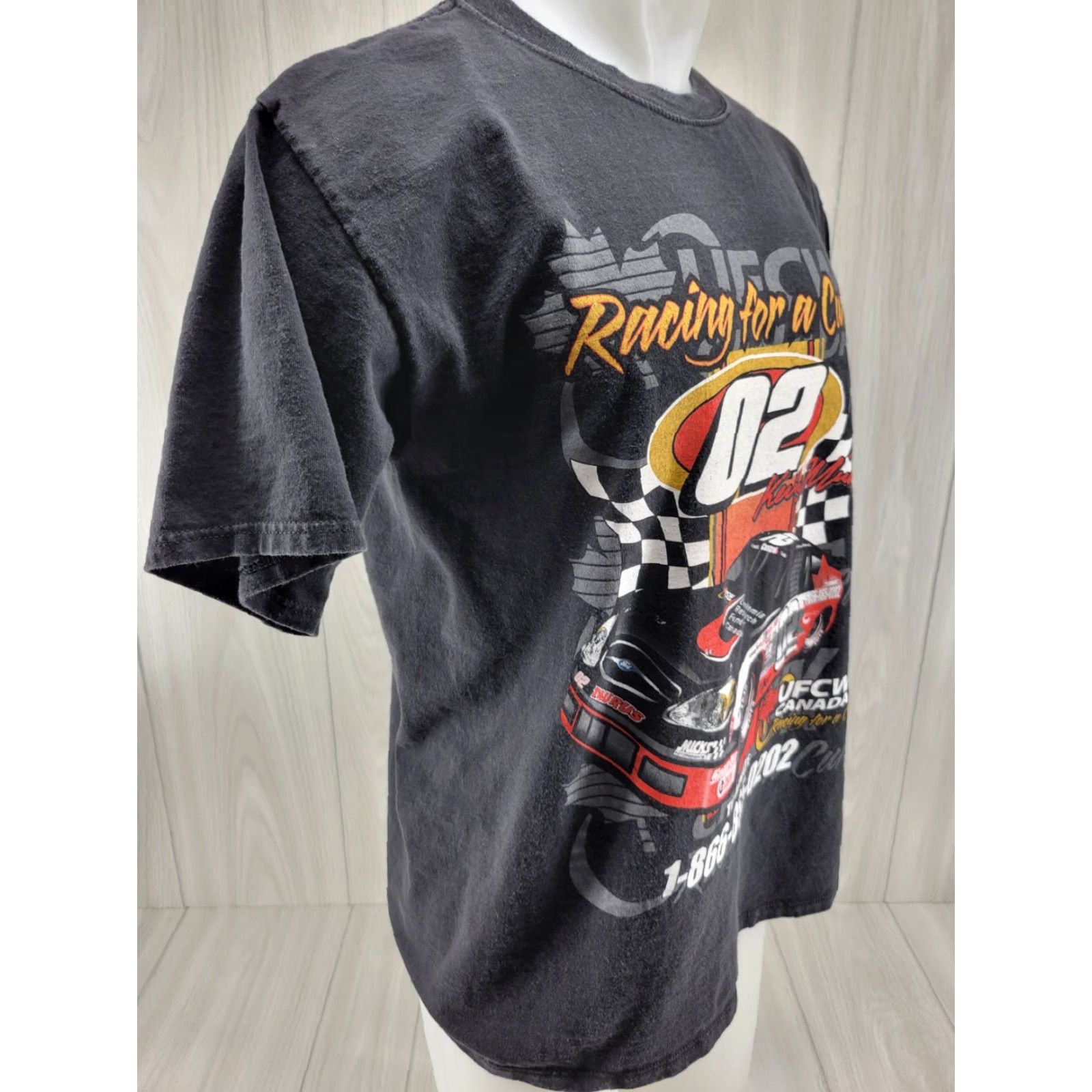 Gildan Kenny Micks Nascar 02 Men's Shirt Size Large L Black Graphic Print T-Shirt Short Sleeve Gildan Nascar 02 Boys Mens Size US L / EU 52-54 / 3 - 5 Thumbnail