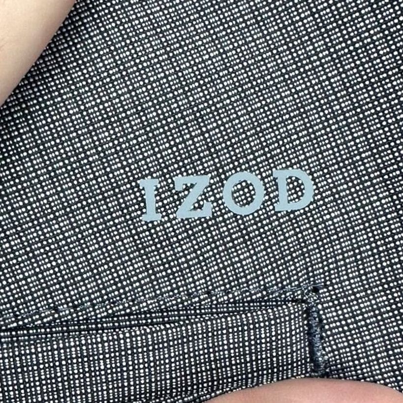Izod IZOD Chino Golf Shorts Mens 38 Gray Pin Check Flat Front Stretch Pocket Athletic Size US 38 / EU 54 - 6 Thumbnail
