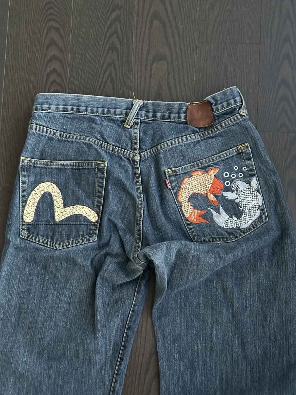 Evisu Evisu Koi Fish Denim RARE Size US 36 / EU 52 - 4 Thumbnail
