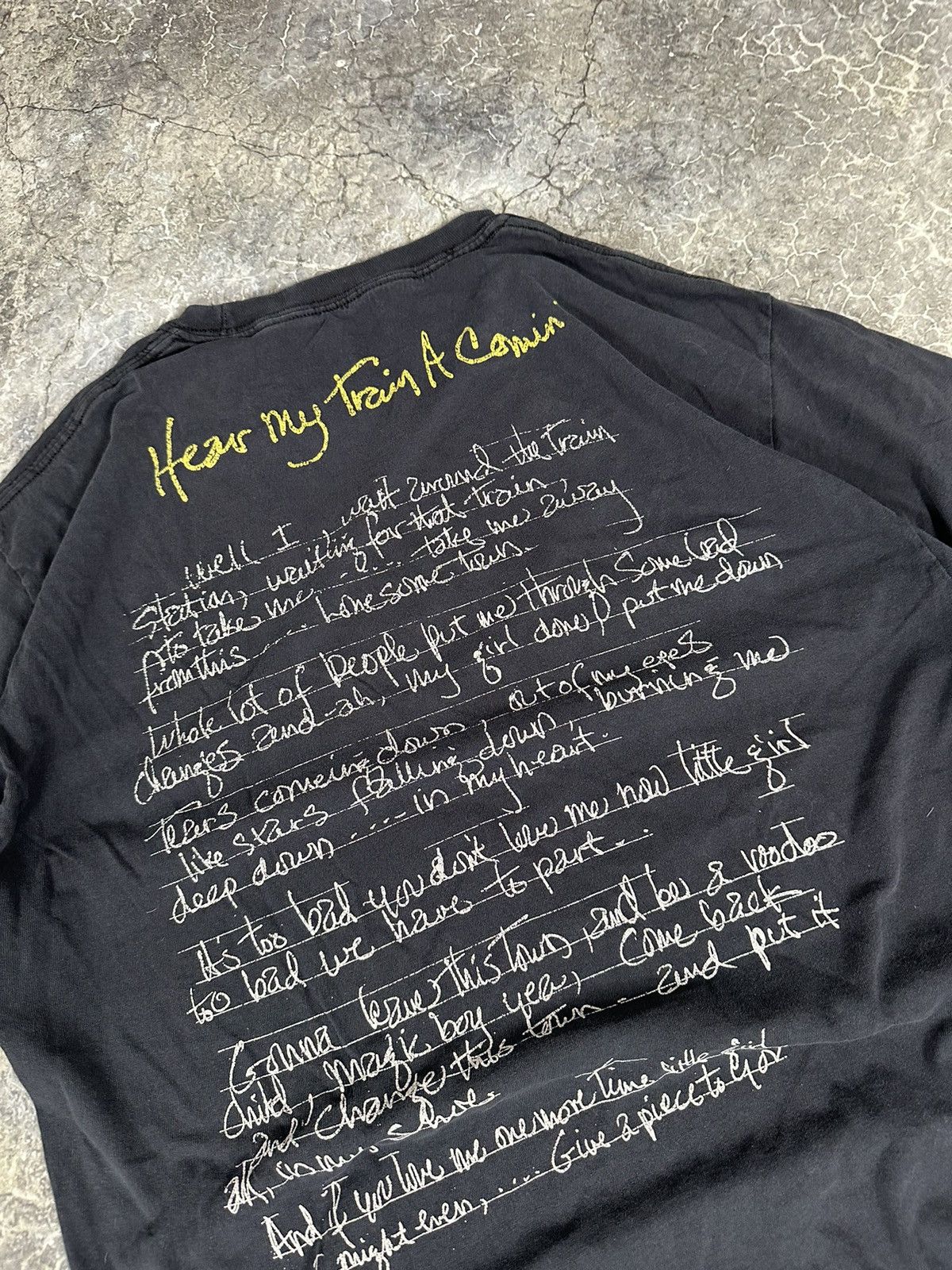 Jimi Hendrix × Vintage Vintage Jimi Hendrix Train Is Comin Tee Size US L / EU 52-54 / 3 - 6 Thumbnail