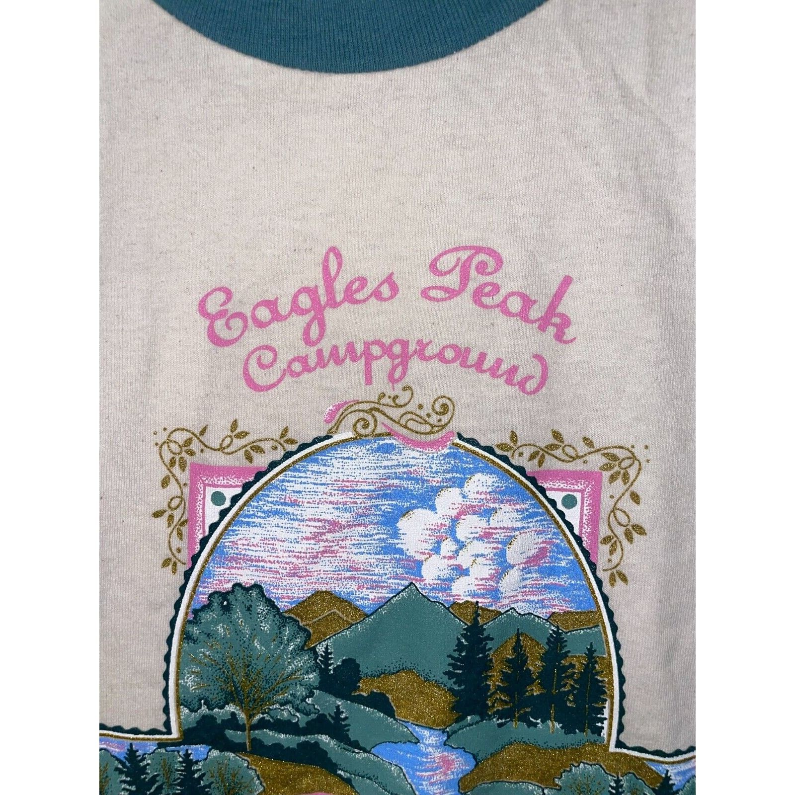 Signal Sport 90s Vintage Eagles Peak Robesonia White Ringer Shirt Large Size US L / EU 52-54 / 3 - 3 Thumbnail