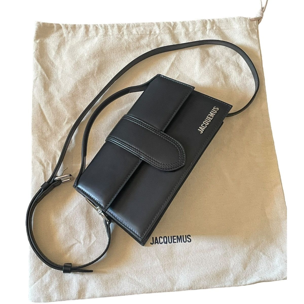 Jacquemus Jacquemus Le Grand Bambino Black Silver Size ONE SIZE - 1 Thumbnail