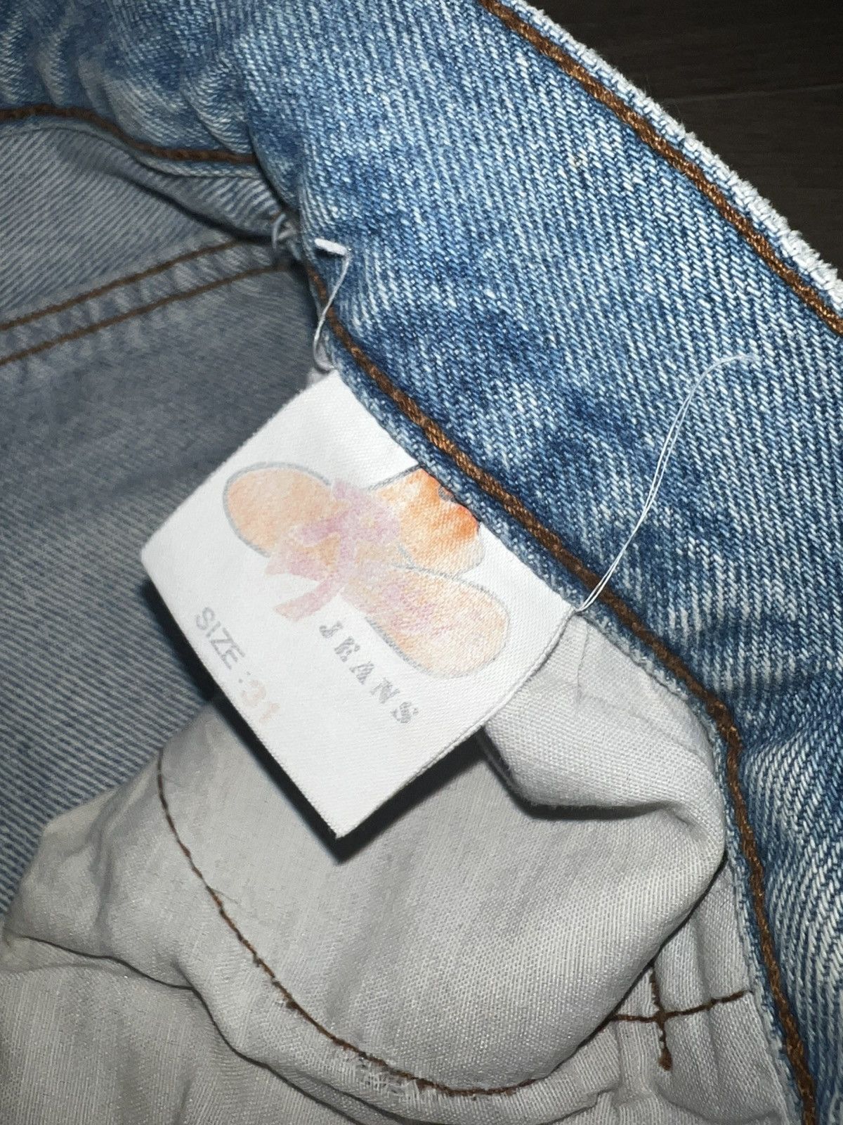 Other Hand-Painted Custom Jeans | ADELAINE Size 25" / US 0 / IT 36 - 7 Thumbnail