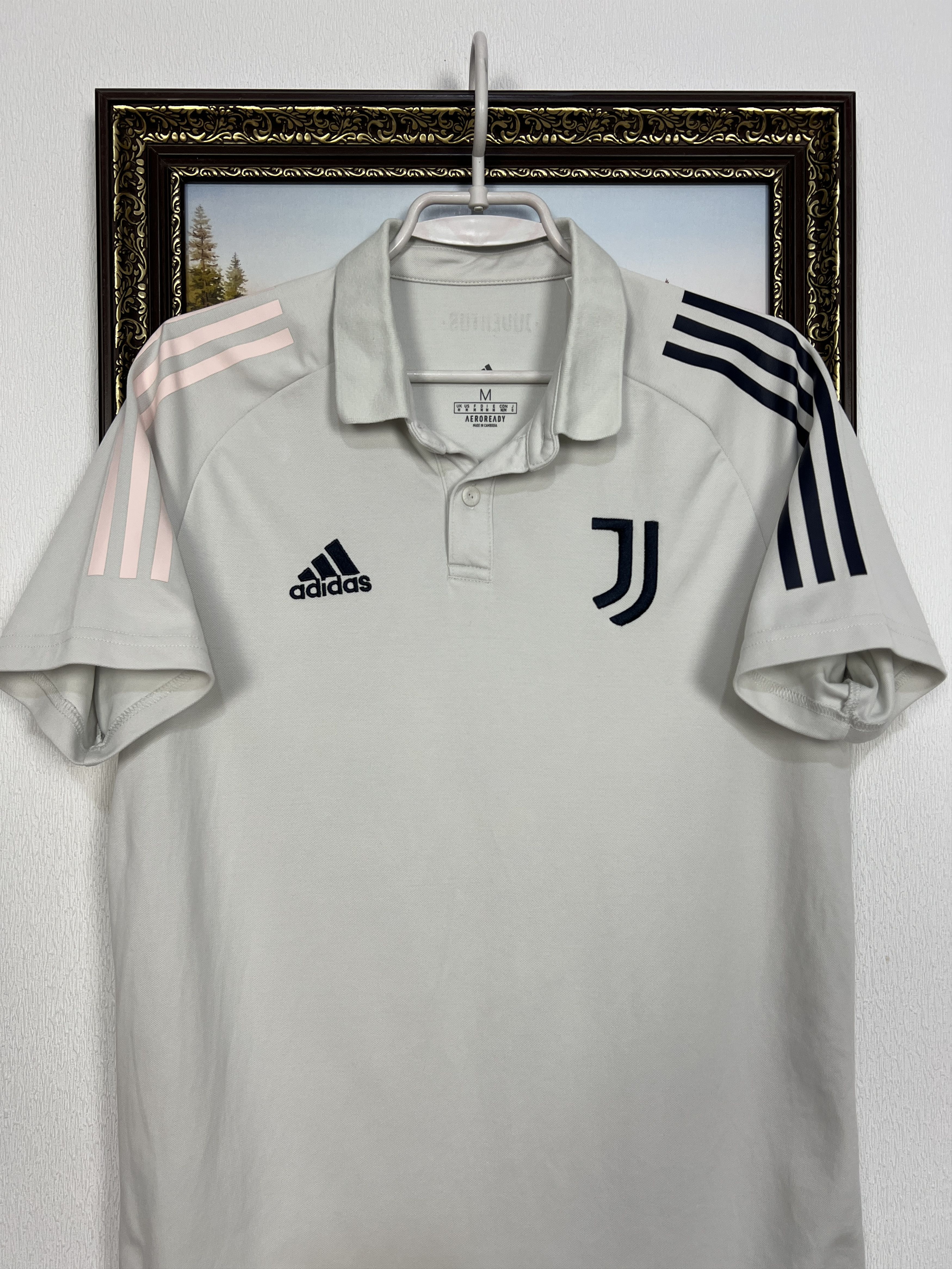 Adidas Juventus Football Polo Train Shirt Soccer Maglia Trikot Size US M / EU 48-50 / 2 - 2 Thumbnail