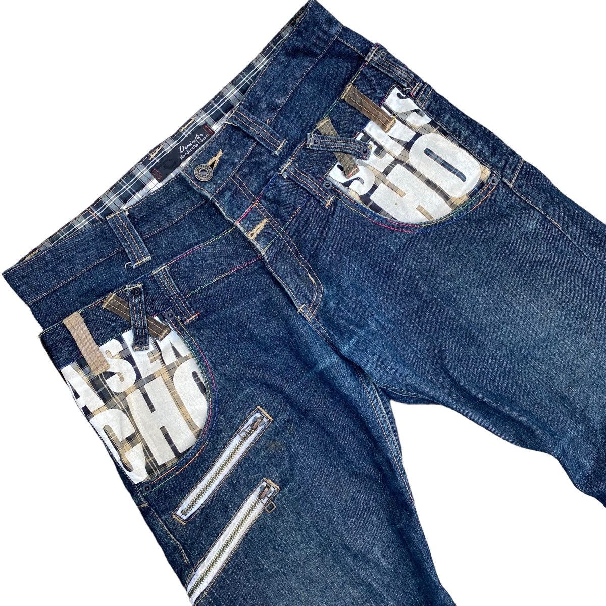 Hysteric Glamour × Japanese Brand Dominate Handcrafted Zipper J-Curve Denim Jeans Size US 34 / EU 50 - 7 Thumbnail