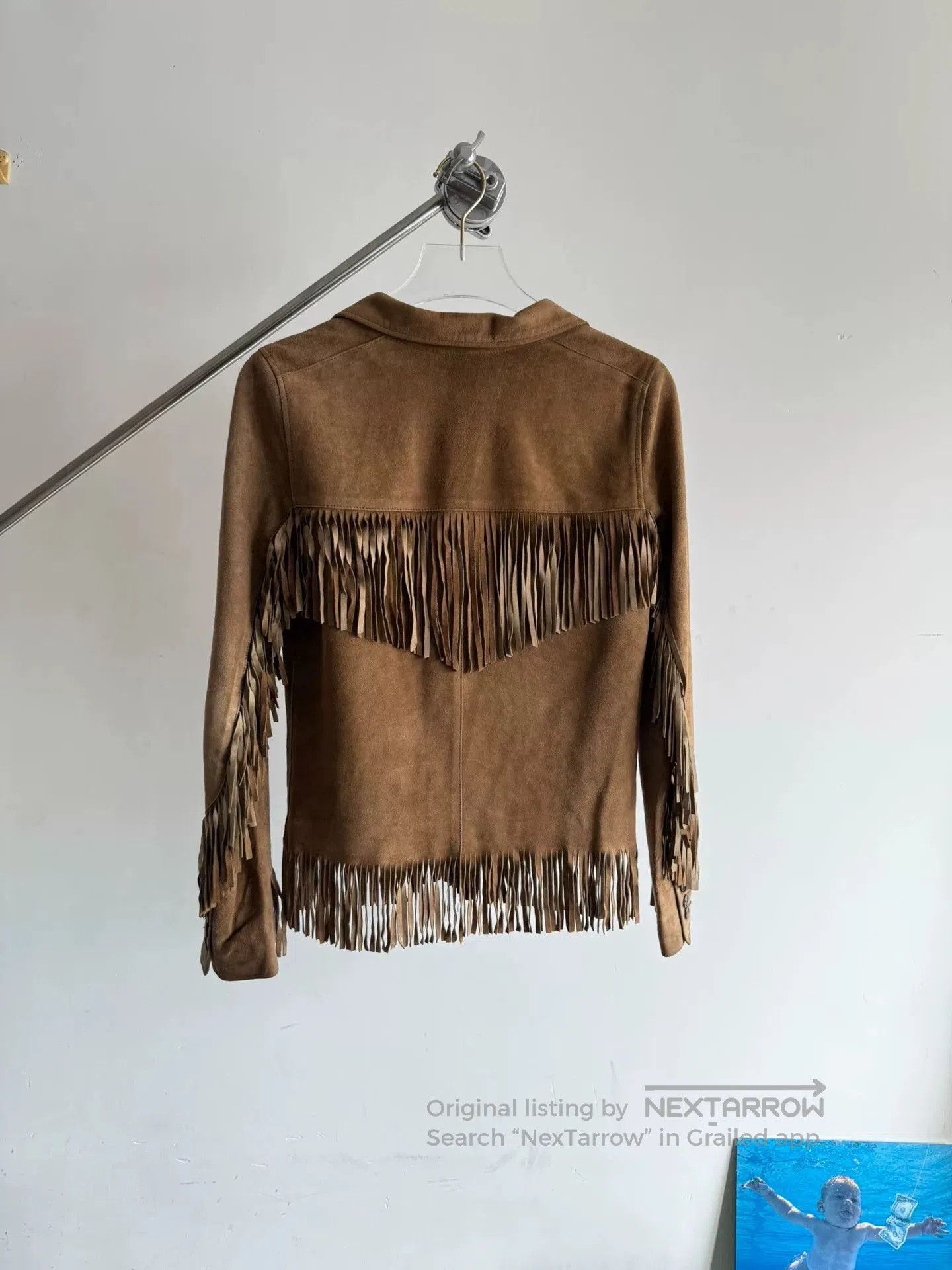 Saint Laurent Paris Saint Laurent Suede Fringe Jacket. Size XS / US 0-2 / IT 36-38 - 2 Thumbnail