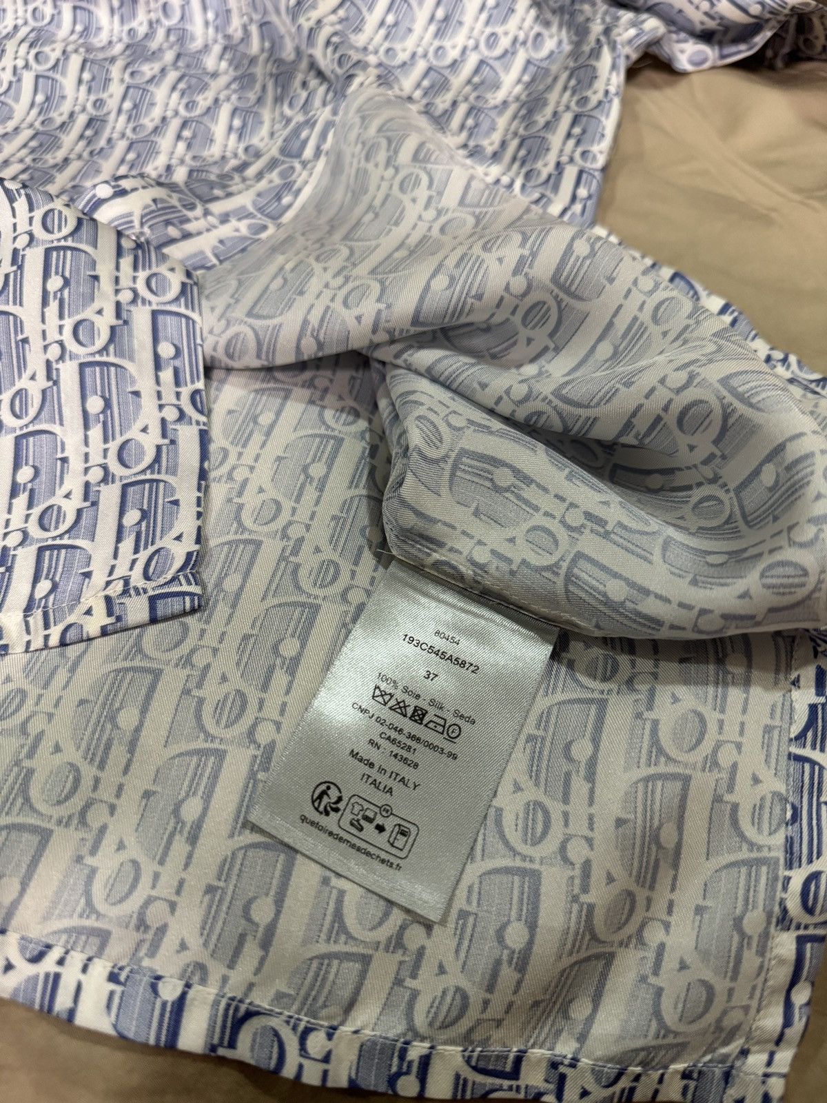 Dior Dior Oblique Silk Shirt Size US S / EU 44-46 / 1 - 5 Thumbnail