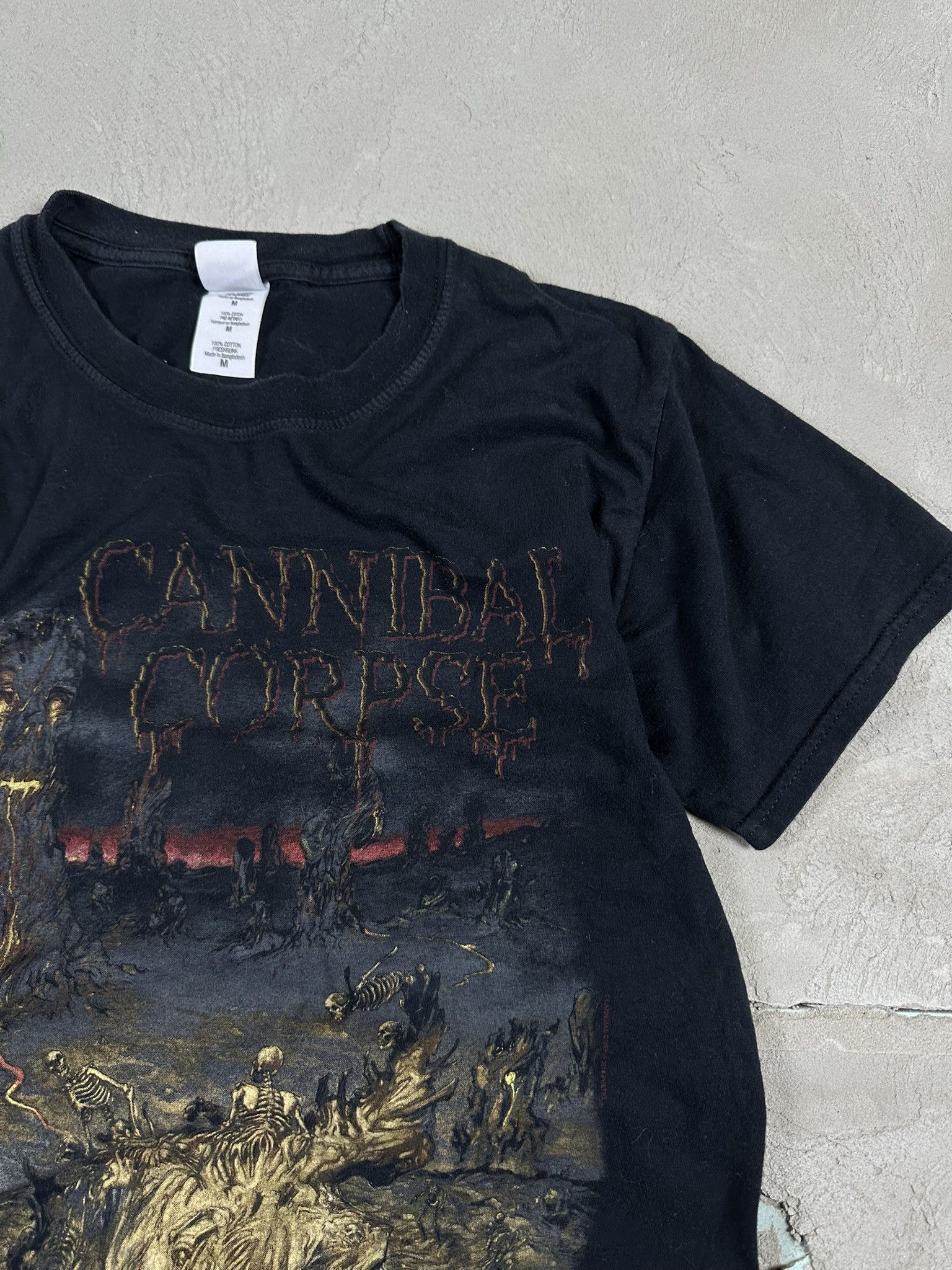 Band Tees Vintage Y2k Cannibal Corpse A Skeletal Domain Promo T-shirt Size US M / EU 48-50 / 2 - 8 Thumbnail