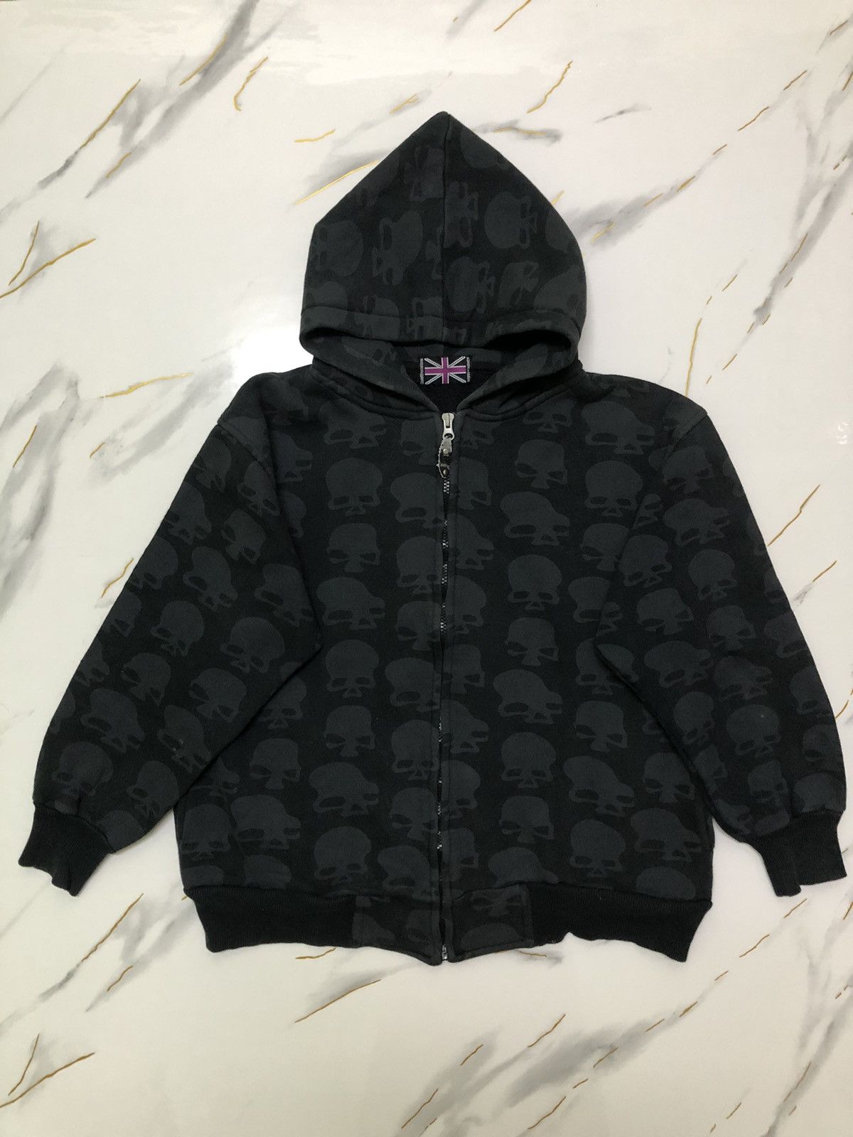Japanese Brand Skull Zip Up Hoodies Size US L / EU 52-54 / 3 - 1 Thumbnail