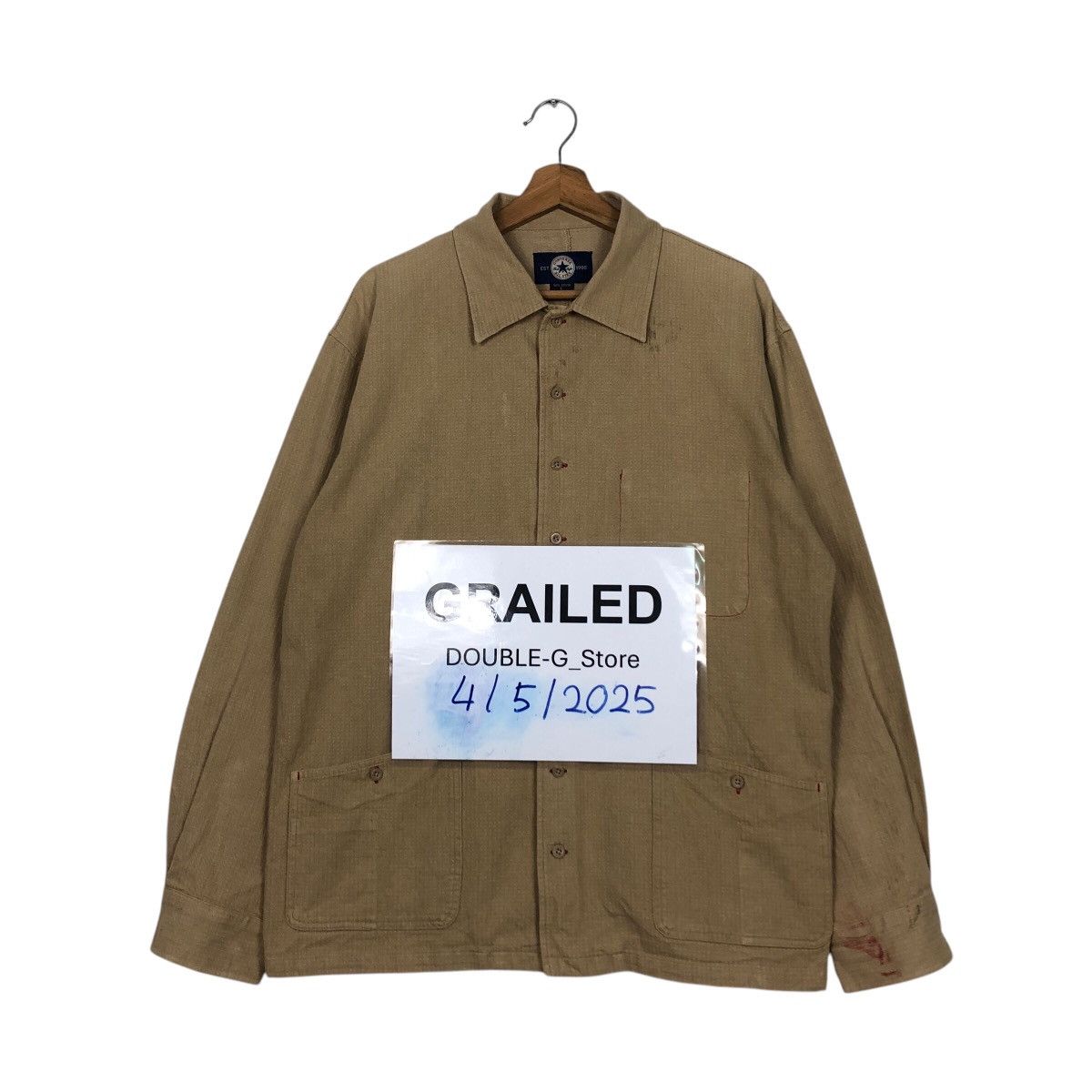 Japanese Brand 📌Vintage Chore Work Jacket Converse All Star Duck Canvas Size US L / EU 52-54 / 3 - 1 Thumbnail