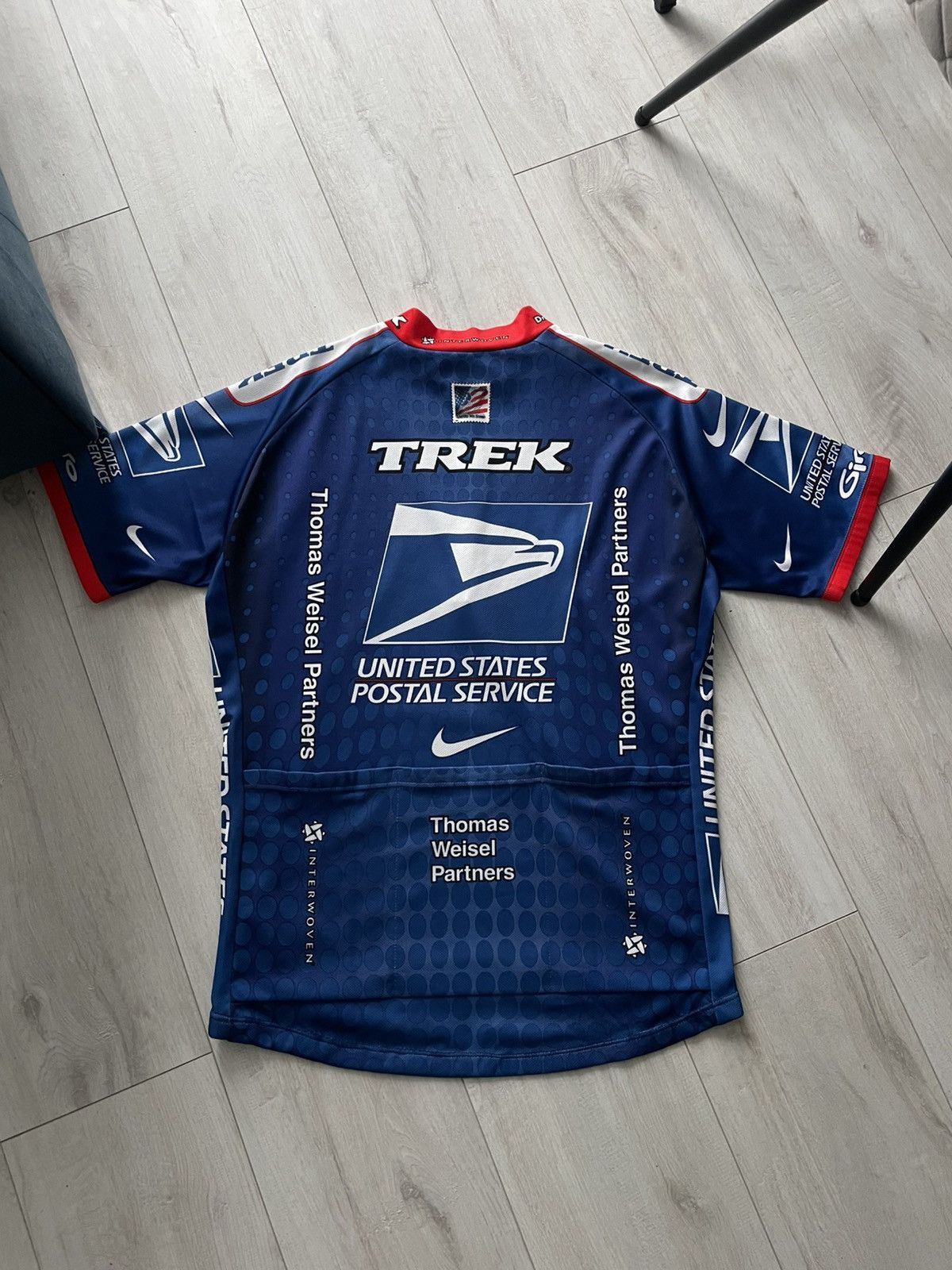 Nike Vintage Nike USPS 2002 Trek Team Cycling Top Jersey RARE Size US L / EU 52-54 / 3 - 2 Thumbnail