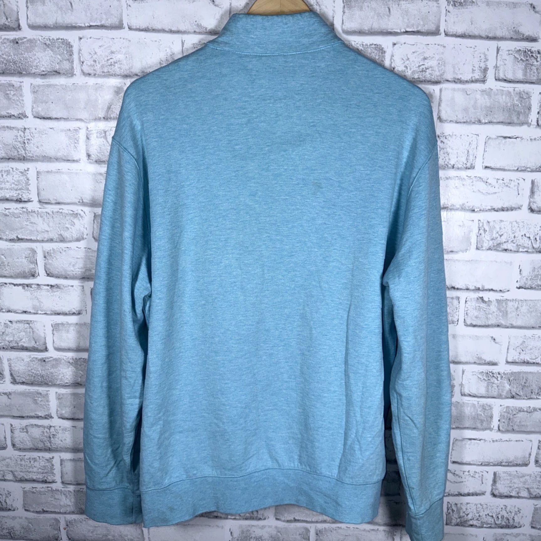 Polo Ralph Lauren Polo Ralph Lauren Blue Half Zip Pullover Mens Size L Sweater Size US L / EU 52-54 / 3 - 4 Thumbnail