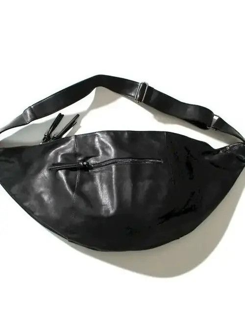 Japanese Brand Y2K Versatile Leather Messenger Bags Size ONE SIZE - 2 Thumbnail
