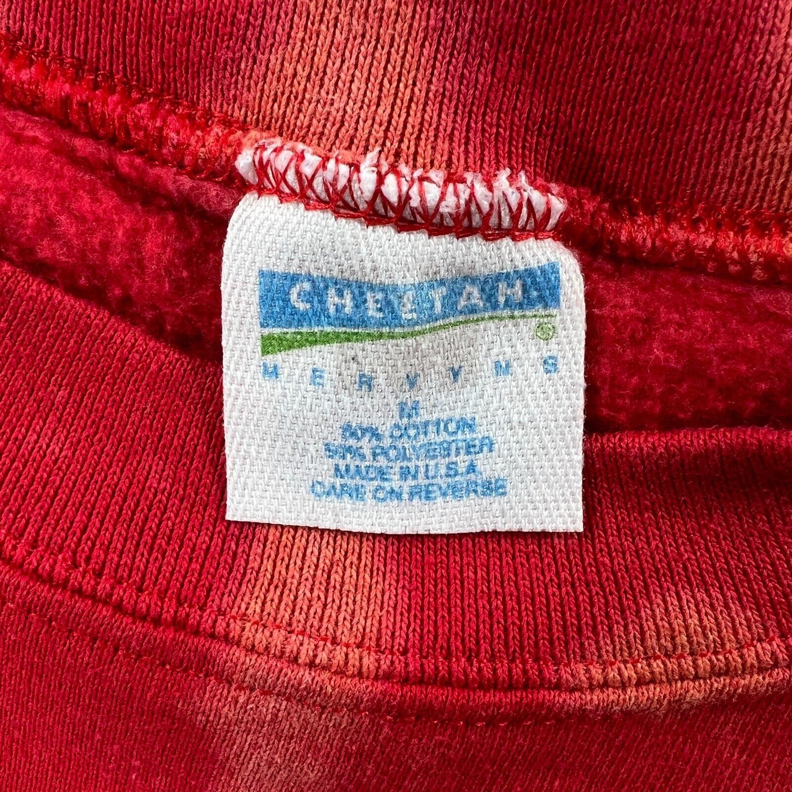 Other Cheetah Mervyns Tie Dye 80's Sweatshirt Unisex Adult M Vinta Size US M / EU 48-50 / 2 - 4 Thumbnail