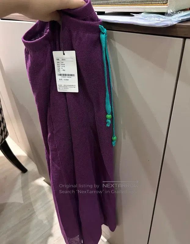 Fendi Fendi Long Purple Wool Skirt for Women . Size 22" - 4 Thumbnail