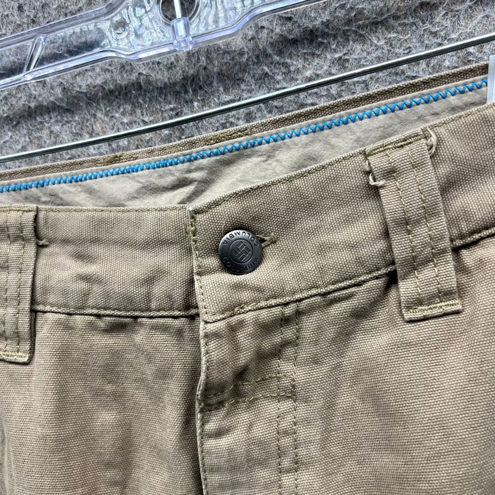 Vintage Columbia Pants Mens 32x34 Khaki Beige Cotton Blend Chino Casual Outdoor Straight Leg Pockets Size US 32 / EU 48 - 5 Thumbnail