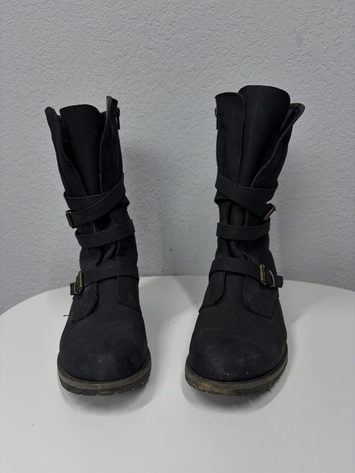 If Six Was Nine Vintage Italian AS 98 Rick Owens Style Leather Biker Boots Size US 8 / EU 41 - 6 Thumbnail