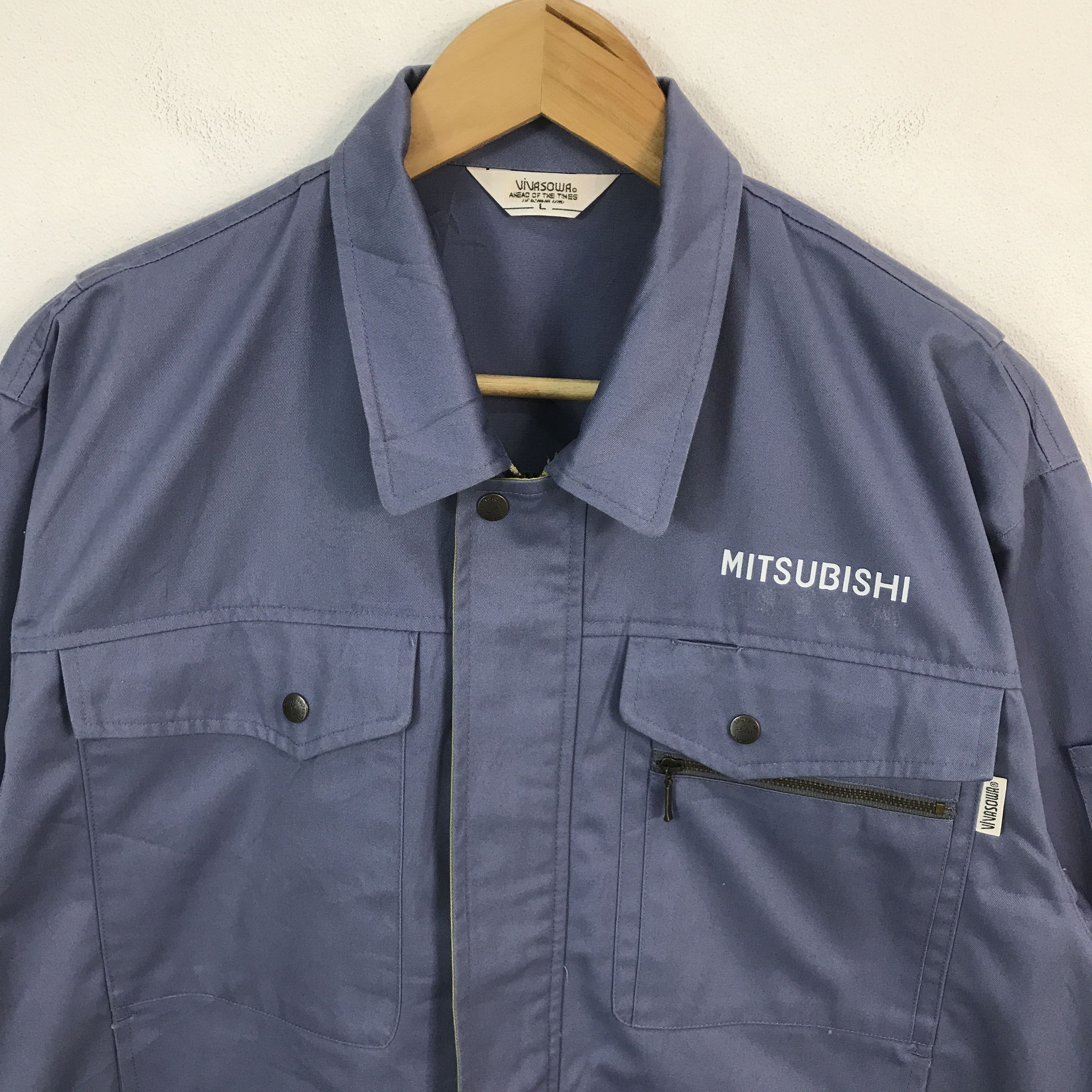 Japanese Brand mitsubishi Ralliart racing custom jacket Size US L / EU 52-54 / 3 - 3 Thumbnail