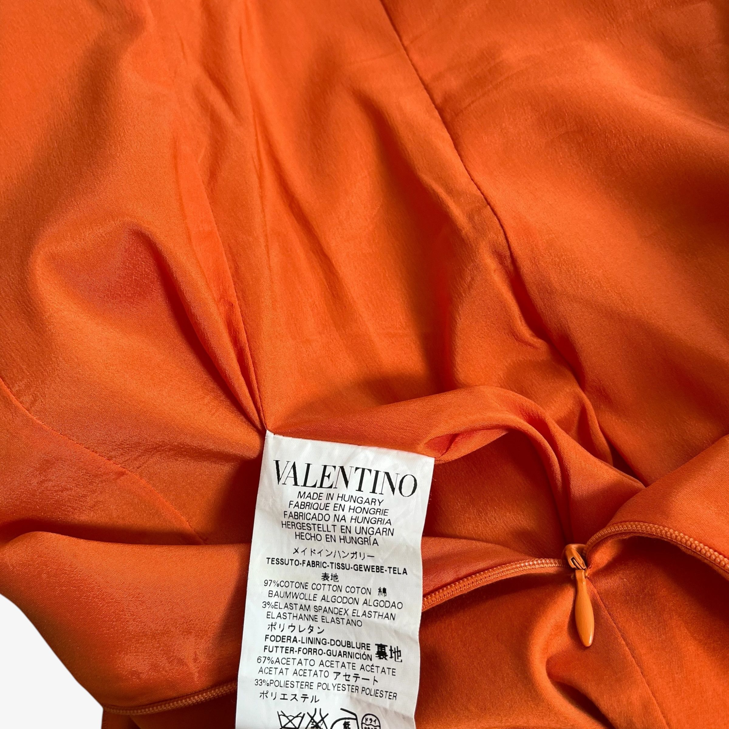 Valentino Vintage Y2K Women's Red Valentino Orange Bow Dress Size S / US 4 / IT 40 - 4 Thumbnail