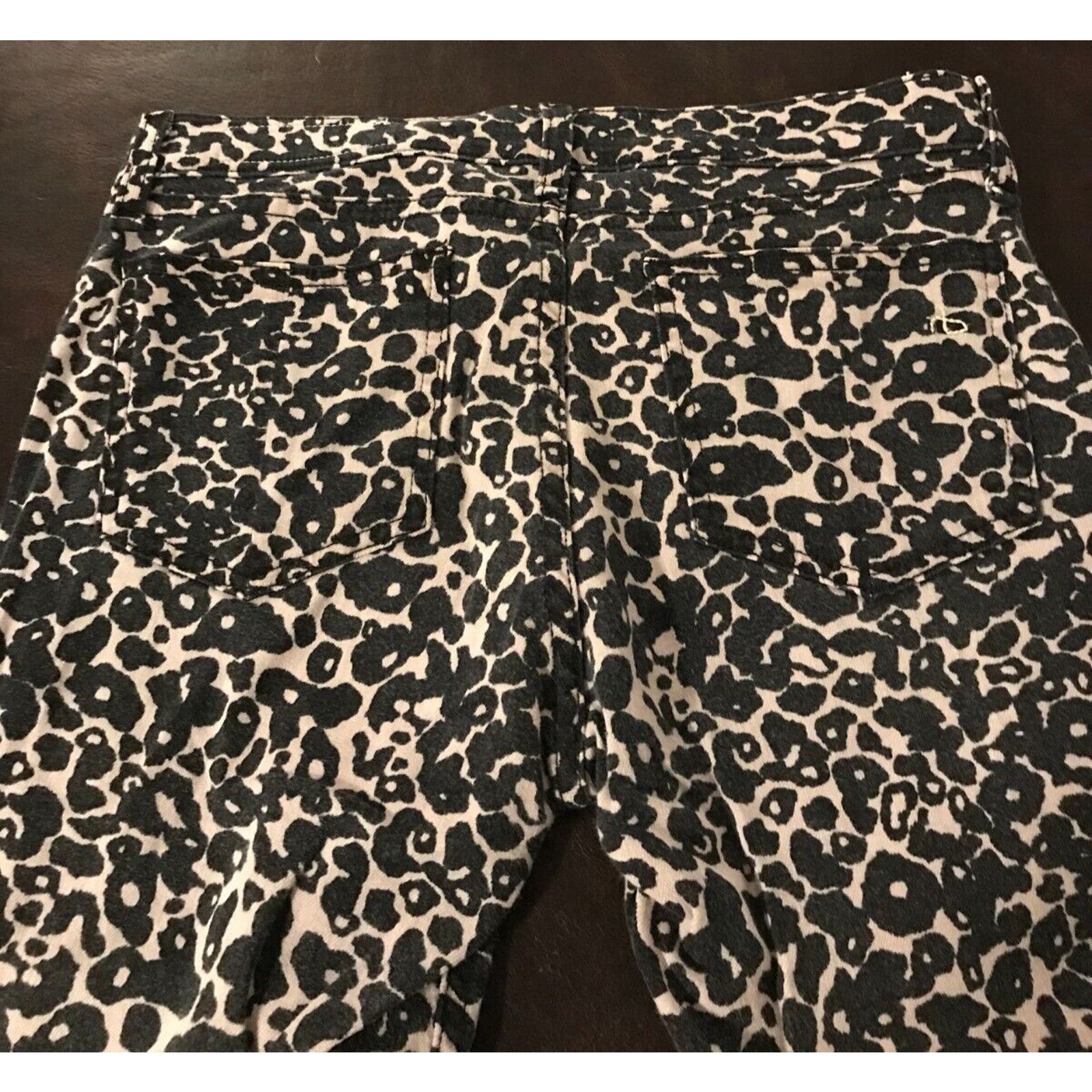 Rag & Bone Rag & Bone Skinny Amoeba Black/Brown Leopard Mid Rise Jeans Size 27" / US 4 / IT 40 - 3 Thumbnail