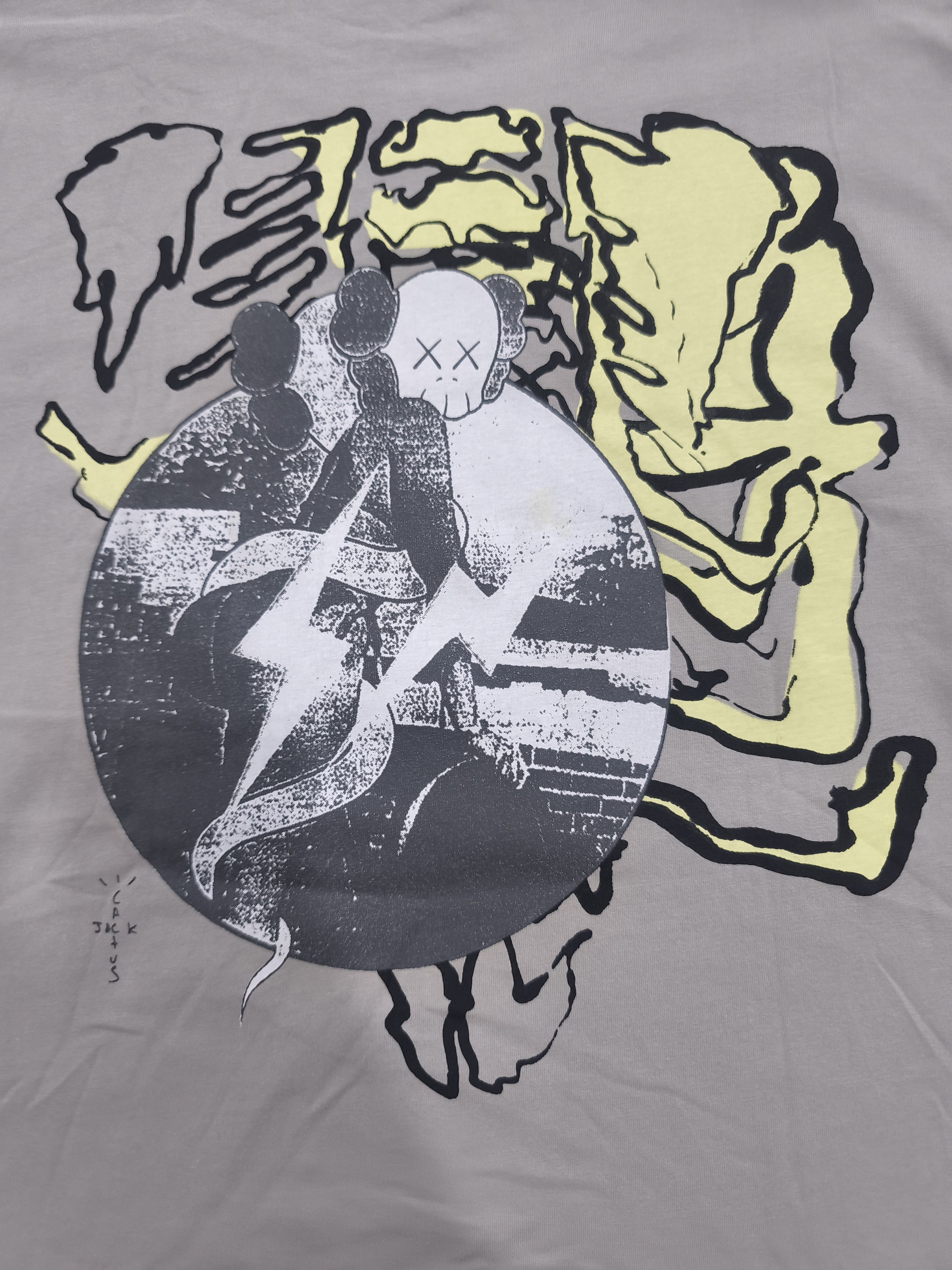 Fragment Design × Kaws × Travis Scott Travis Scott Cactus Jack + Kaws For Fragment Tee Size US XL / EU 56 / 4 - 10 Thumbnail