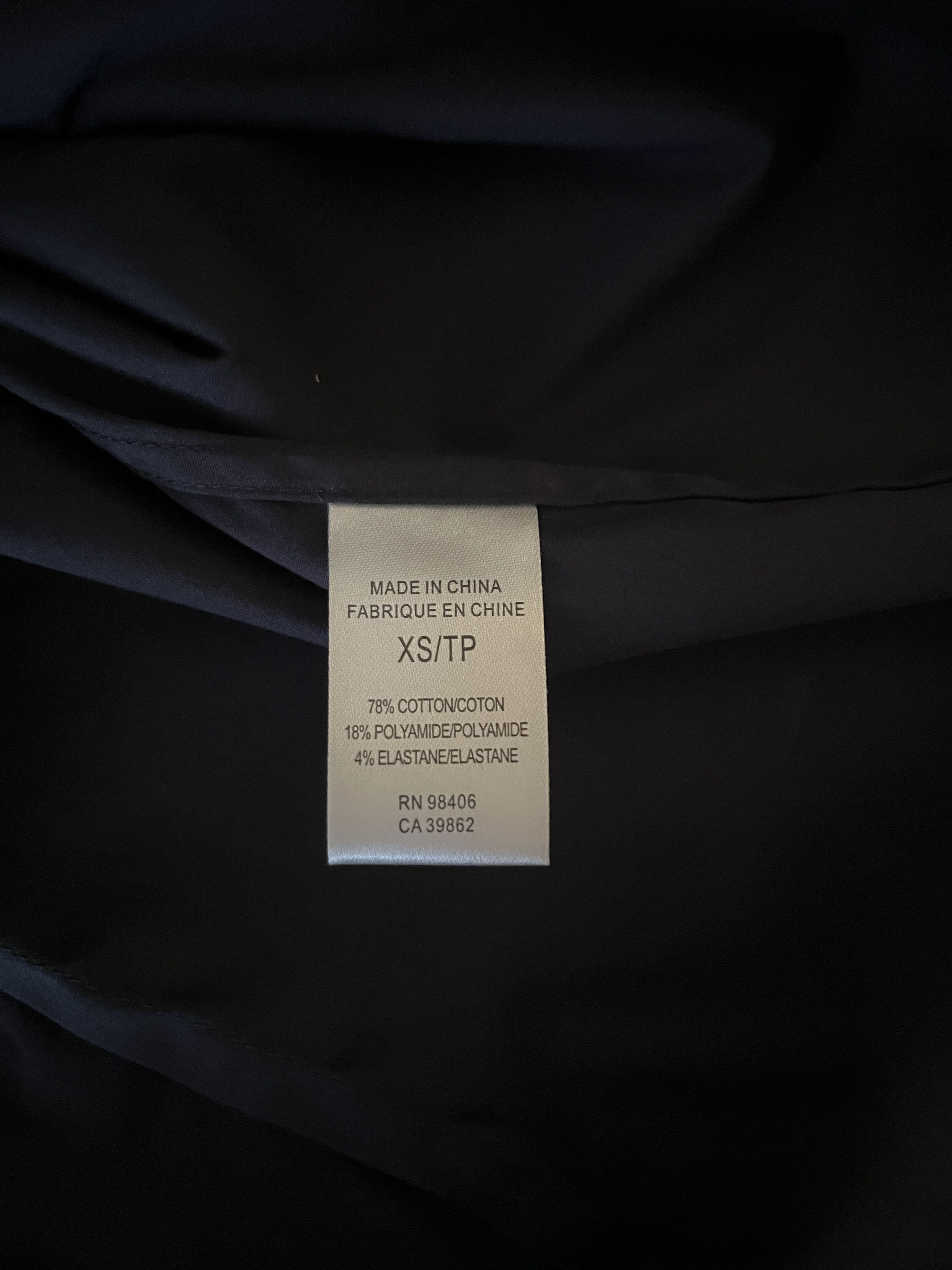 Theory Theory navy short-sleeve button down, XS Size US XS / EU 42 / 0 - 5 Thumbnail
