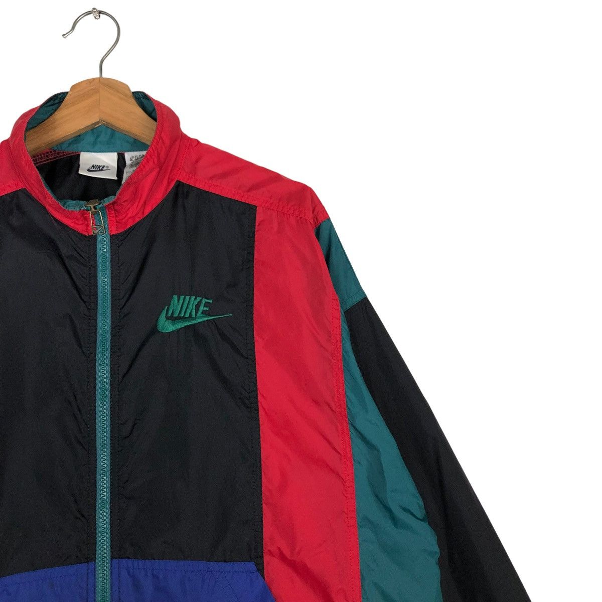 Nike 🔥VINTAGE NIKE LIGHT JACKET TRIPLE COLOUR DESIGN Size US L / EU 52-54 / 3 - 6 Thumbnail