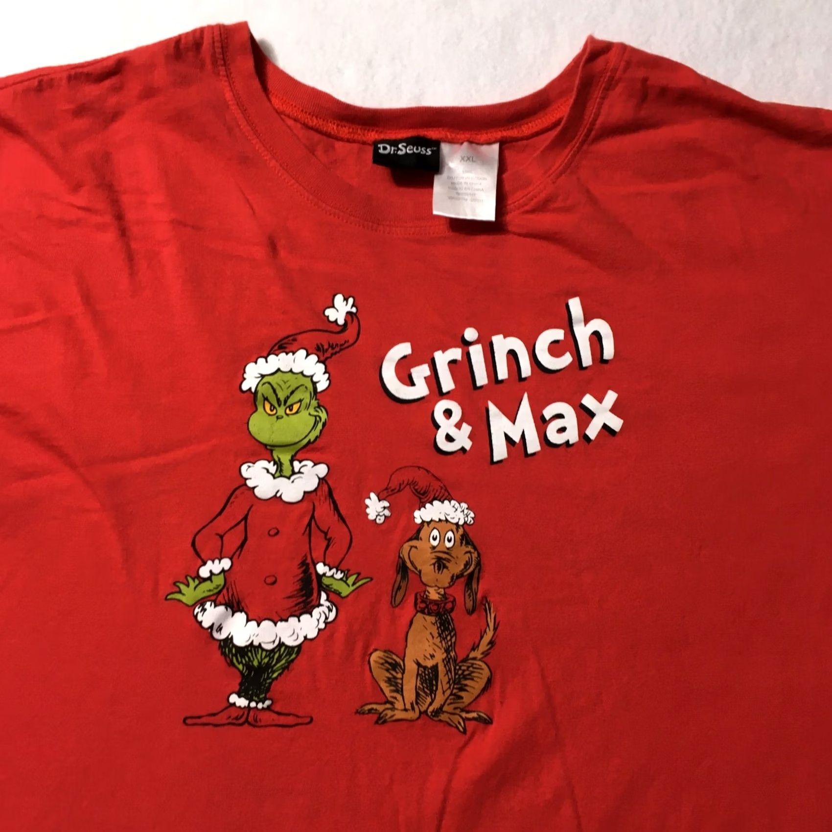 Vintage Dr. Seuss How the Grinch & MAX Stole Christmas T Shirt Size 2XL RED Size US XXL / EU 58 / 5 - 2 Thumbnail