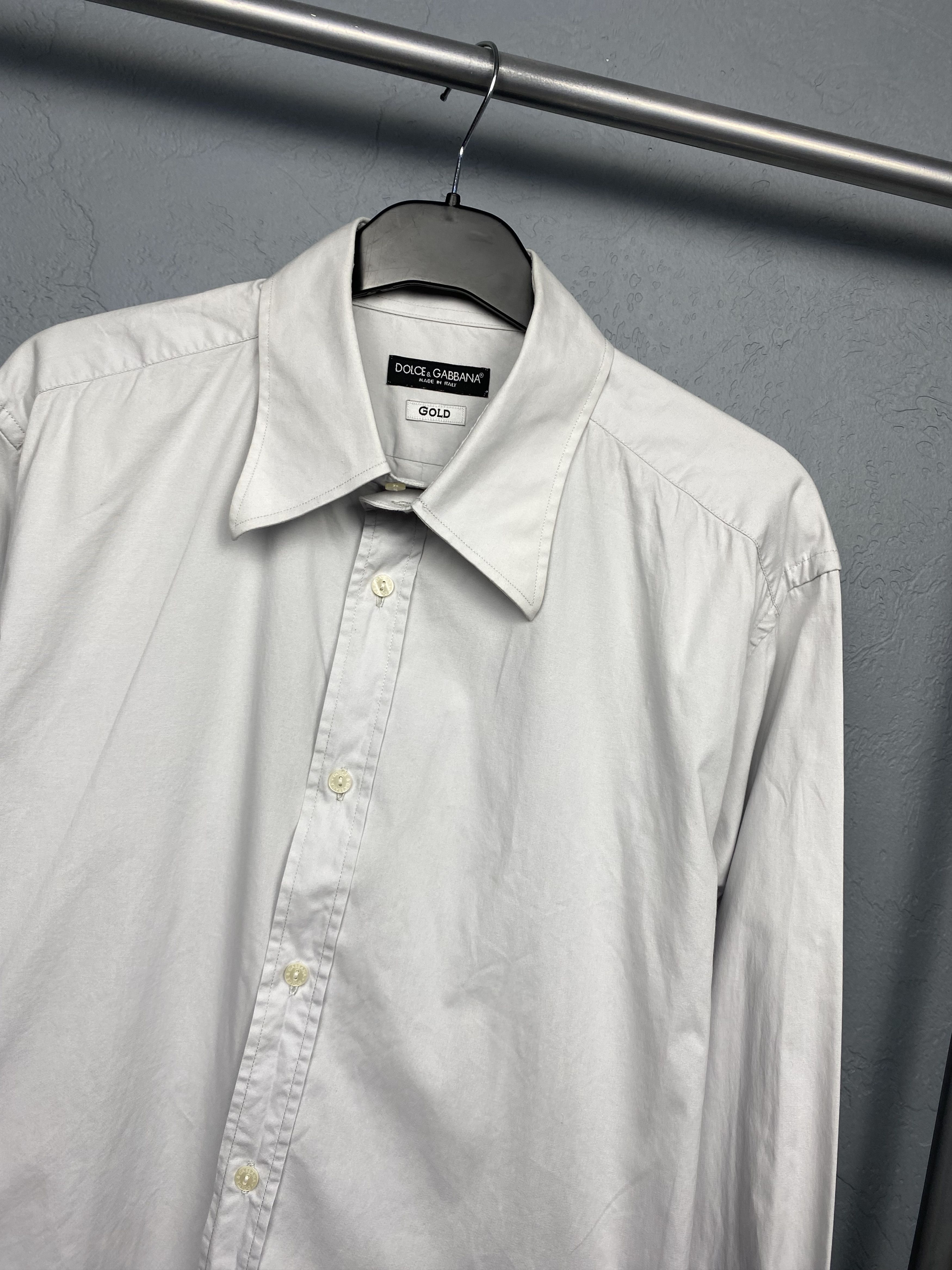 Dolce & Gabbana Dolce & Gabbana Vintage Mens Long Sleeve Shirt Size US L / EU 52-54 / 3 - 2 Thumbnail