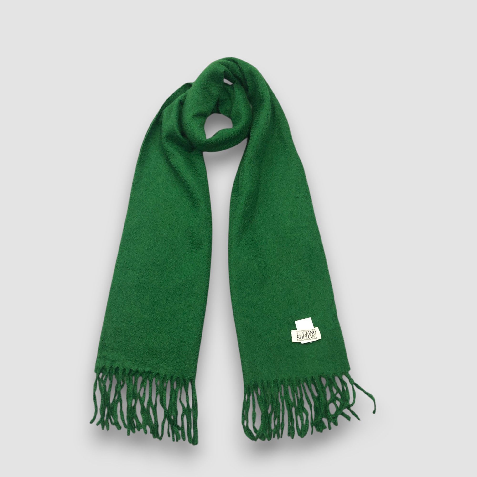Japanese Brand Vintage Luciano Soprani Scarf Muffler Christmas Wool Size ONE SIZE - 1 Thumbnail