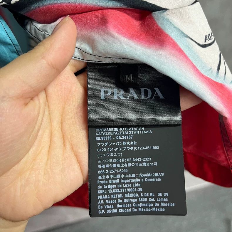 Prada Prada Black multi-color flame floral print pattern logo sho Size US M / EU 48-50 / 2 - 4 Thumbnail