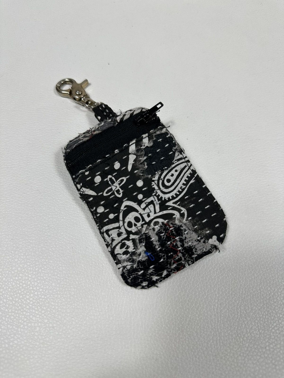 Other Custom Made Distressed Paisley Patchwork Keychain Wallet Size ONE SIZE - 3 Thumbnail