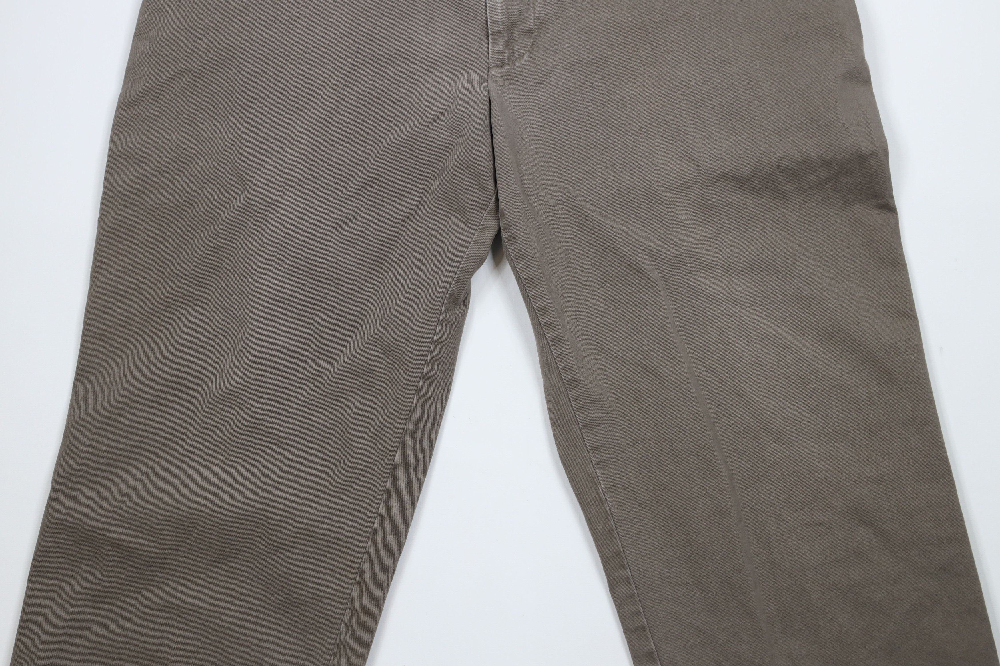 Vintage Vintage 90s Streetwear Wide Leg Cotton Chino Pants Brown Size US 36 / EU 52 - 3 Thumbnail