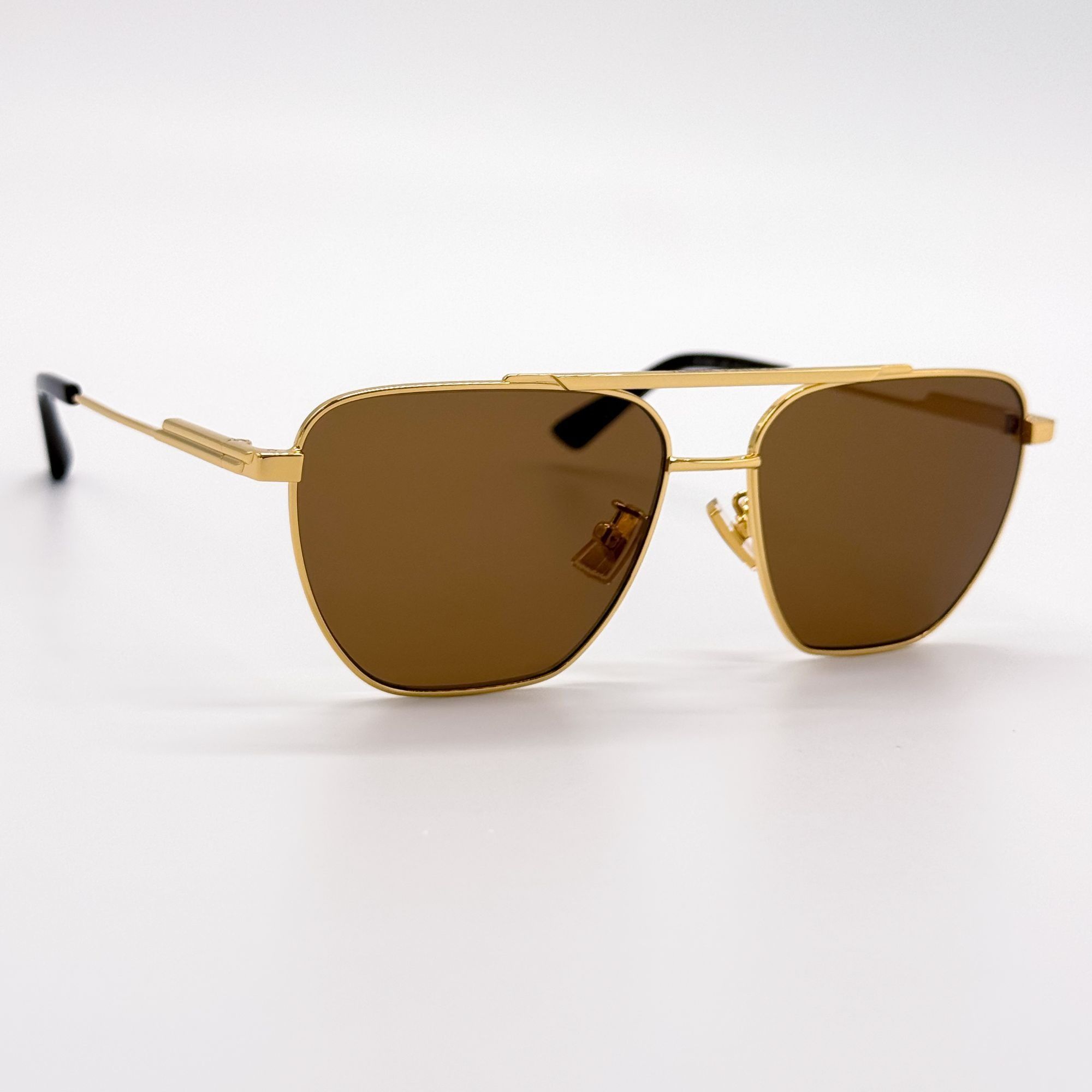 Bottega Veneta NEW BOTTEGA VENETA SUNGLASSES BV1236S 002 UNISEX GOLD Size ONE SIZE - 4 Thumbnail
