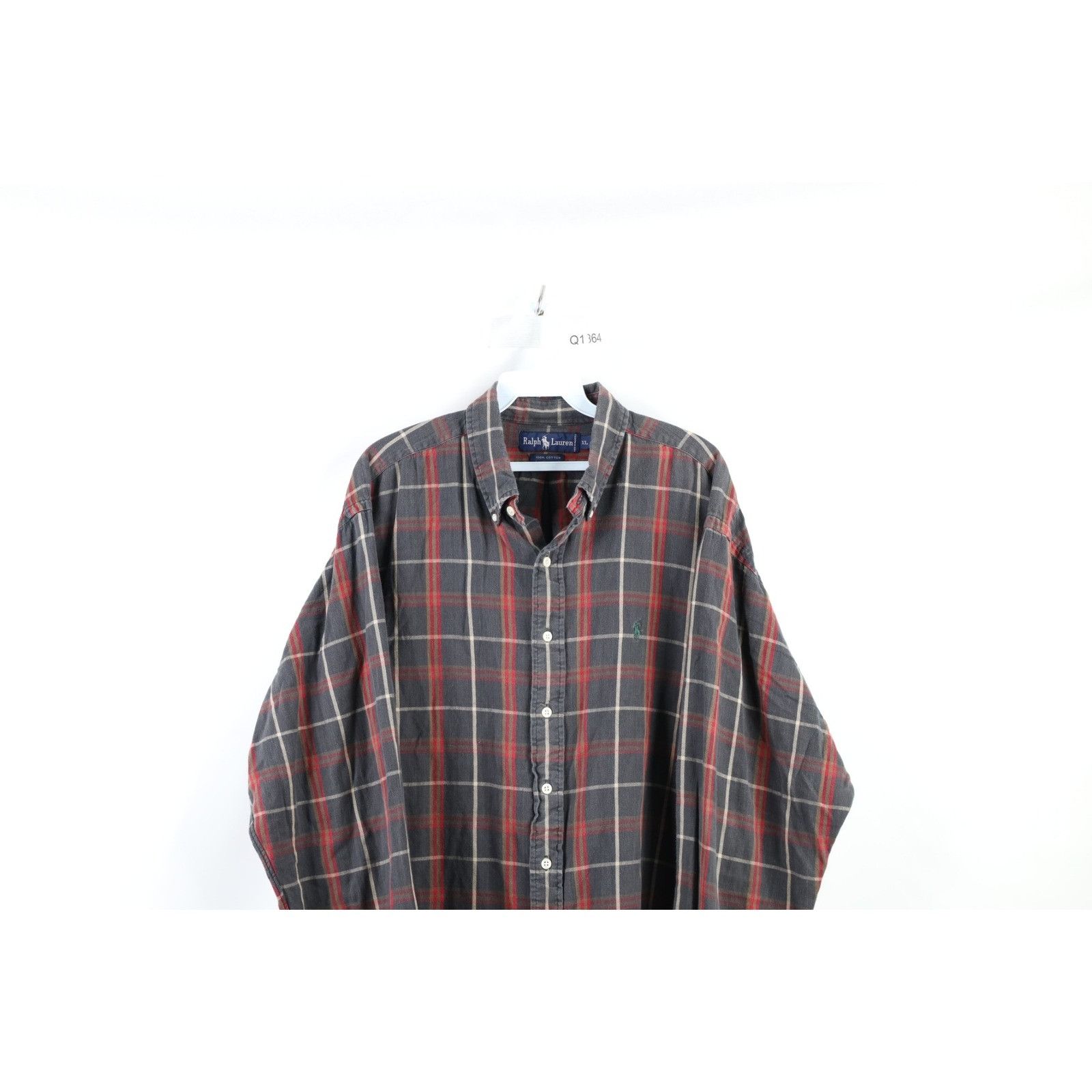 Polo Ralph Lauren Vintage 90s Ralph Lauren Collared Flannel Button Shirt Size US XL / EU 56 / 4 - 2 Thumbnail