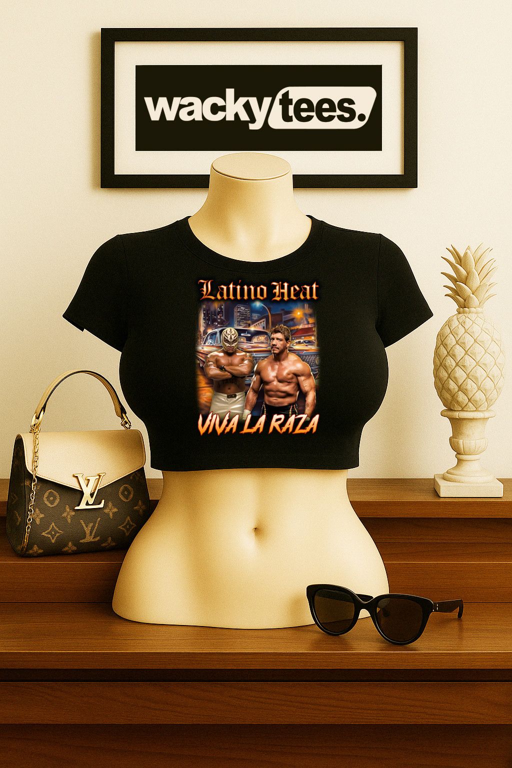 Other Latino Heat Viva La Raza Lowrider Eddie Graphic Tee Shirt Size US L / EU 52-54 / 3 - 6 Thumbnail