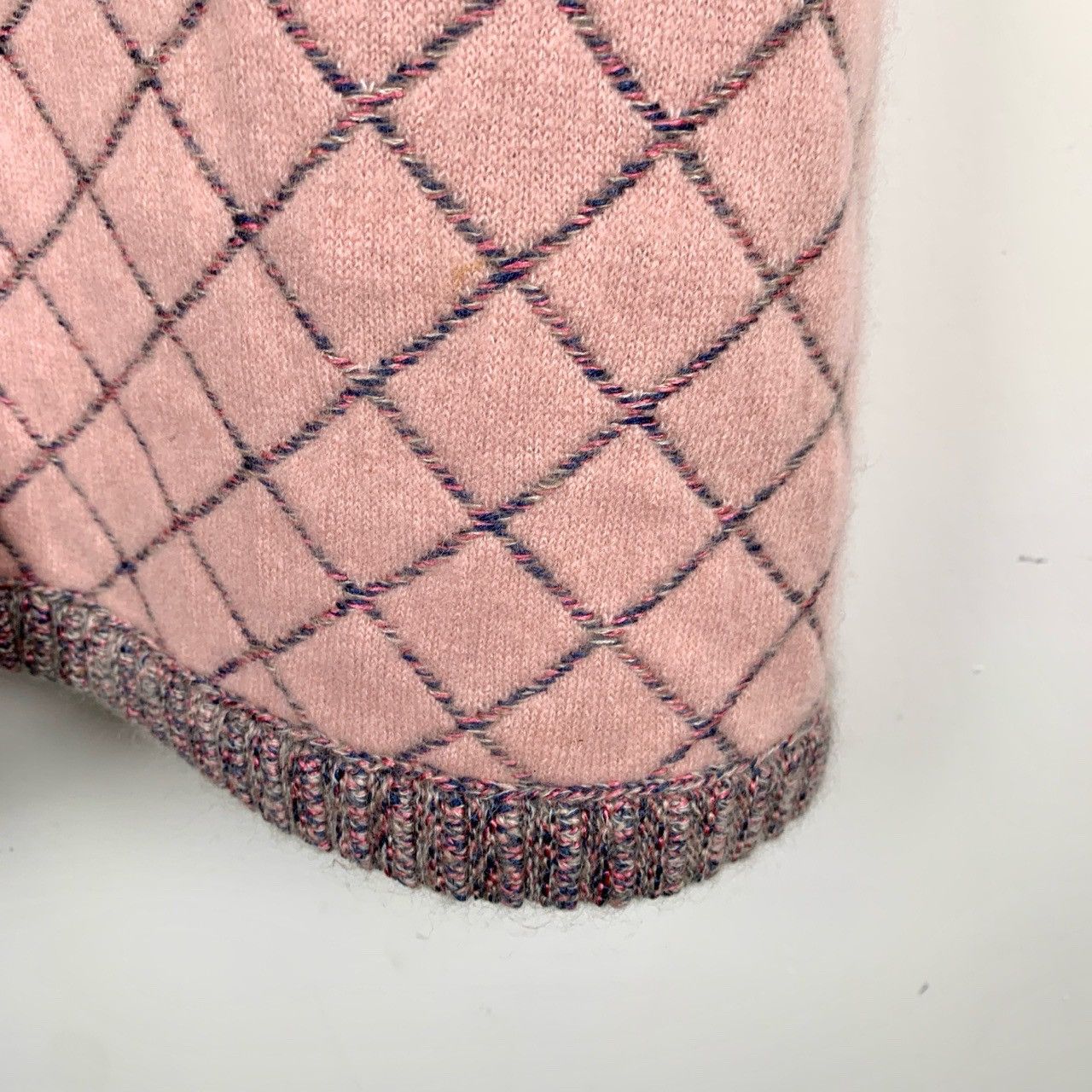 Chanel Chanel V-neck Pink Cashmere Silk Blend Knitted Dress K26WX Size S / US 4 / IT 40 - 5 Thumbnail