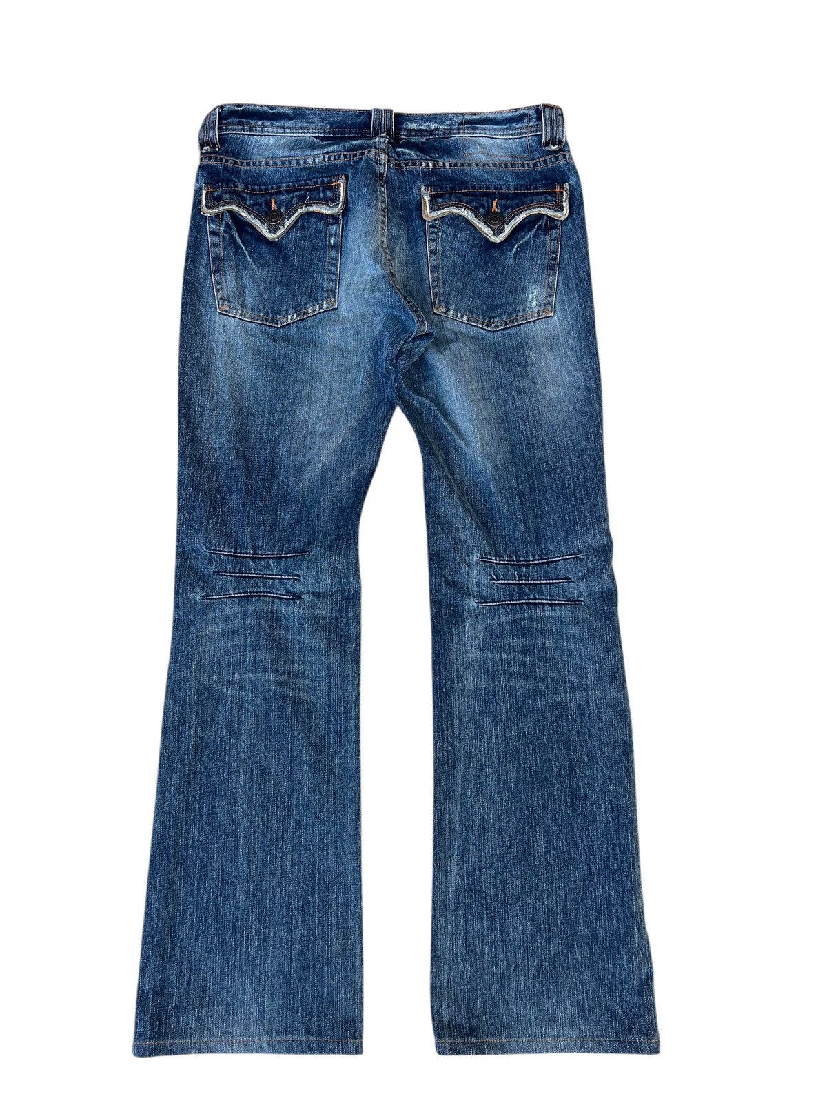 14th Addiction Edge Rupert Japan Faded Denim Bootcut Jeans Flare Size US 32 / EU 48 - 14 Thumbnail