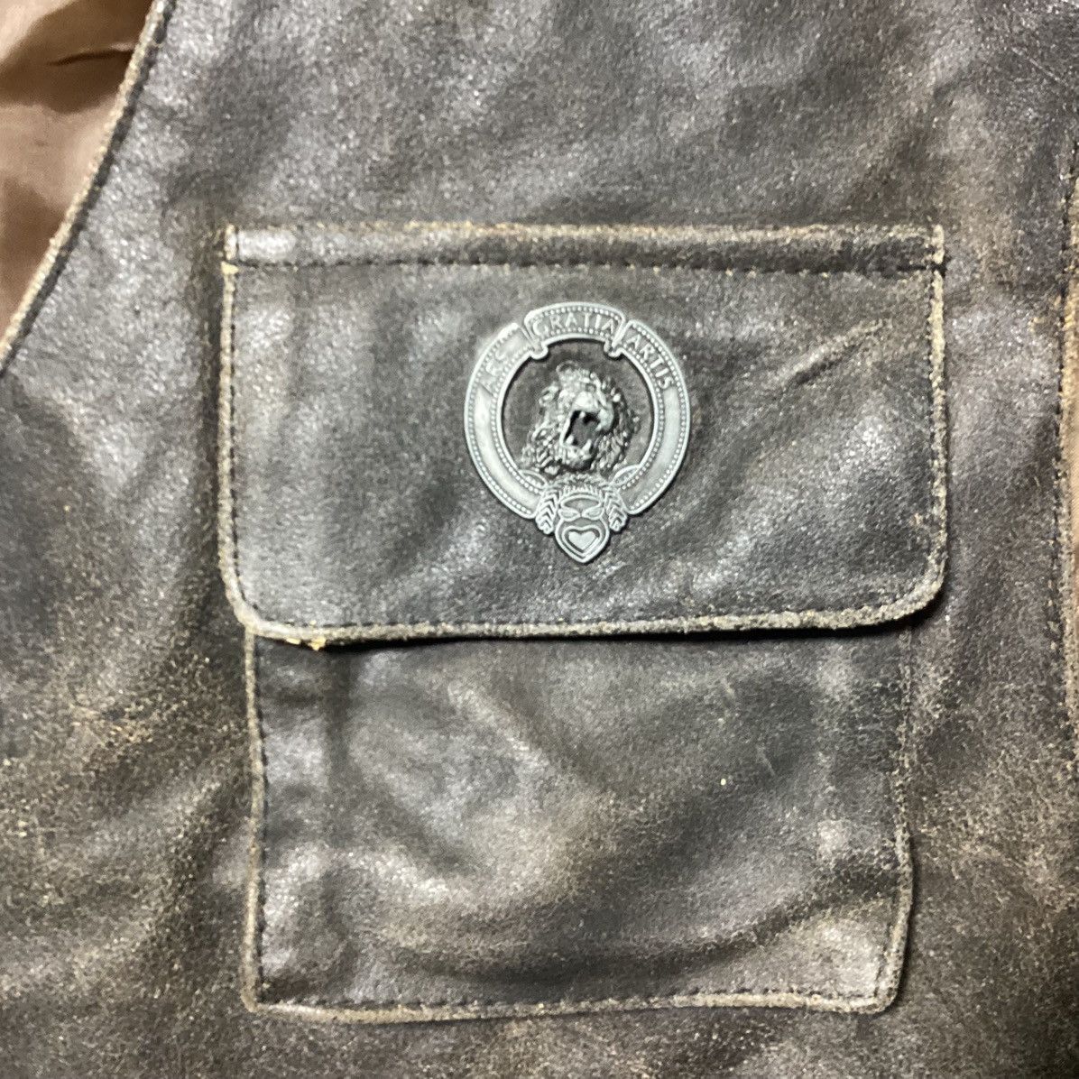 Other Metro Goldwyn Mayer By Baggy Belgium Leather Vest Size US M / EU 48-50 / 2 - 7 Thumbnail