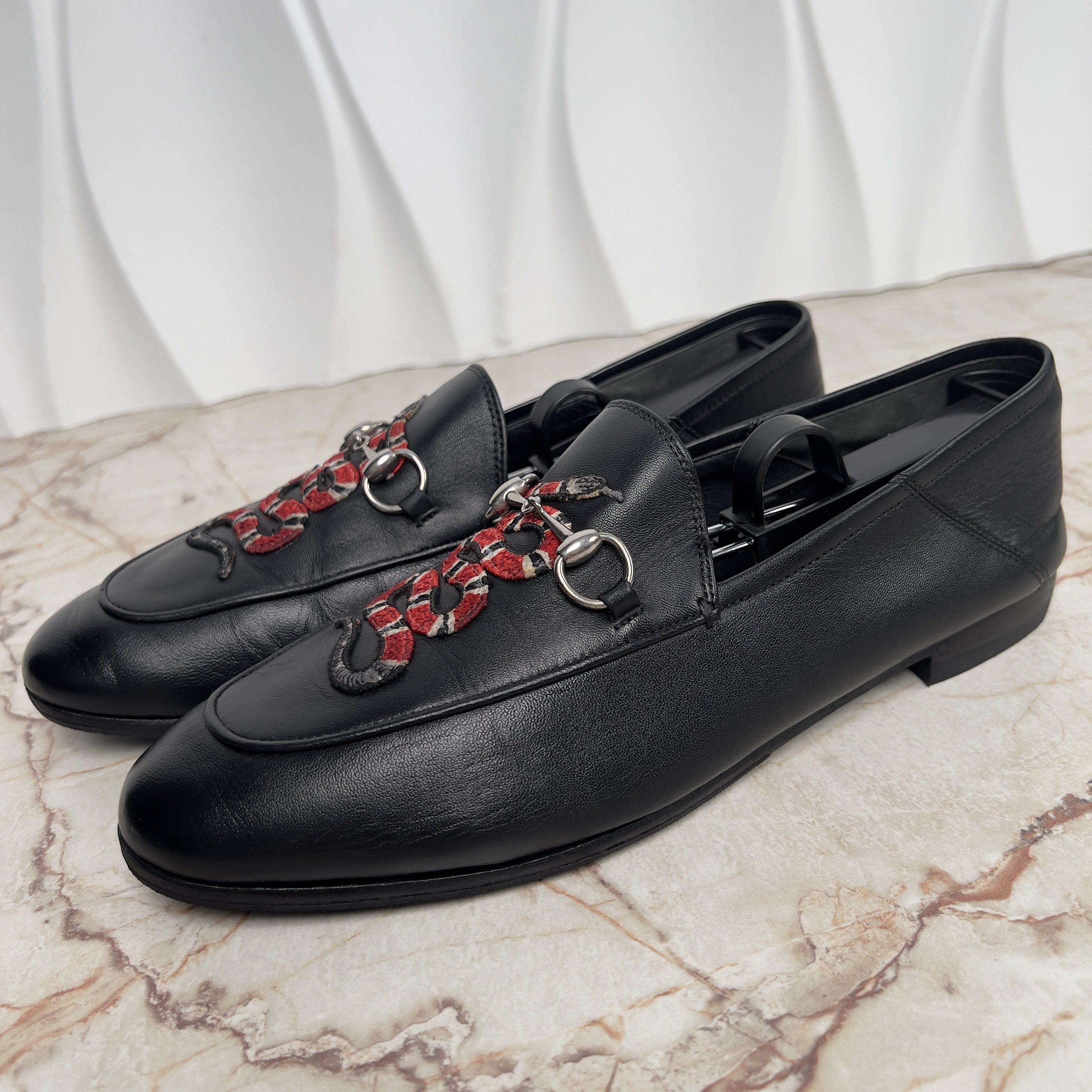 Gucci Horsebit Loafers with Snake Embroiderie Gucci Princetown Horsebit Snake Embroidered... | Depop main image 2