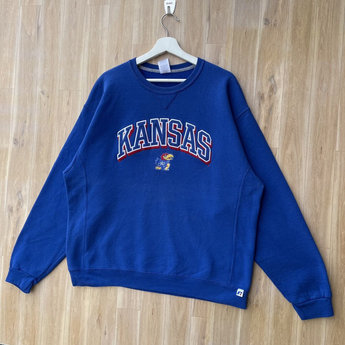 Vintage Vintage NCAA The University Of Kansas Jayhawks Pullover Size US XL / EU 56 / 4 - 2 Thumbnail