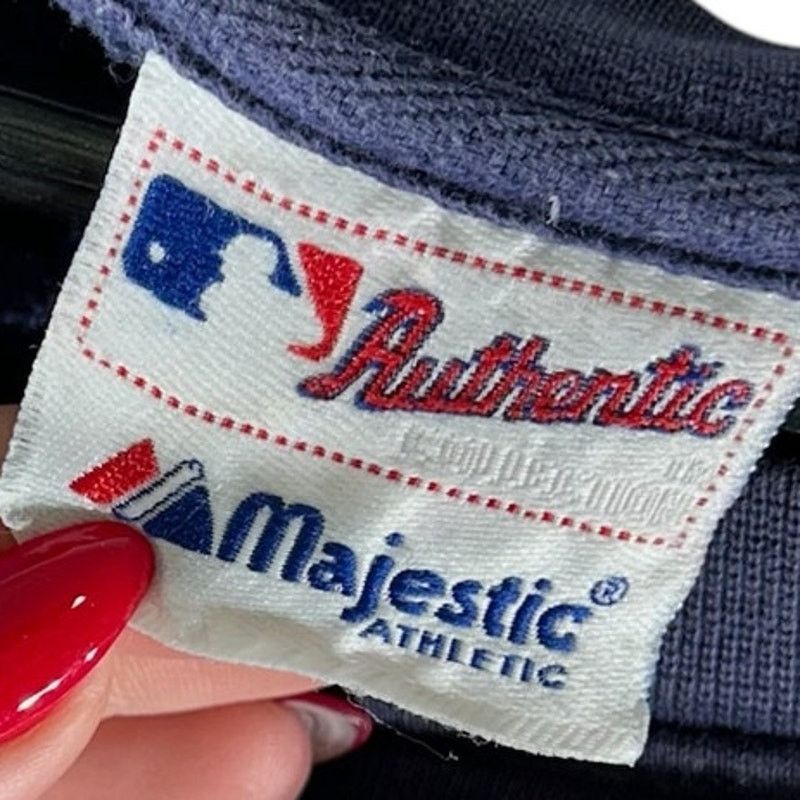Majestic Vintage Majestic Cleveland Indians Spellout MLB Crewneck XL Size US XL / EU 56 / 4 - 7 Thumbnail
