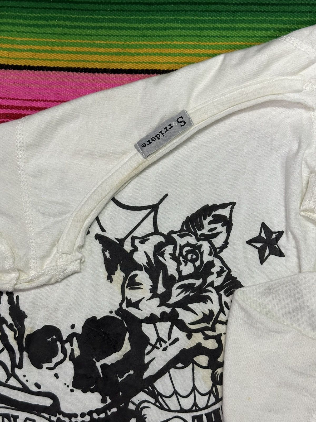 Vintage sorridere punk fashion l/sleeve . Size US M / EU 48-50 / 2 - 4 Thumbnail