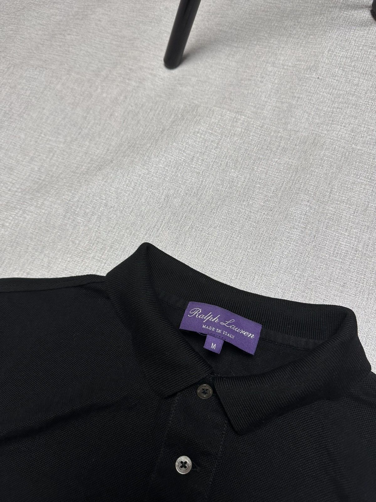 Luxury × Ralph Lauren × Ralph Lauren Purple Label Ralph Lauren Purple Label Cropped Polo Purple Pony Logo Size M / US 6-8 / IT 42-44 - 3 Thumbnail